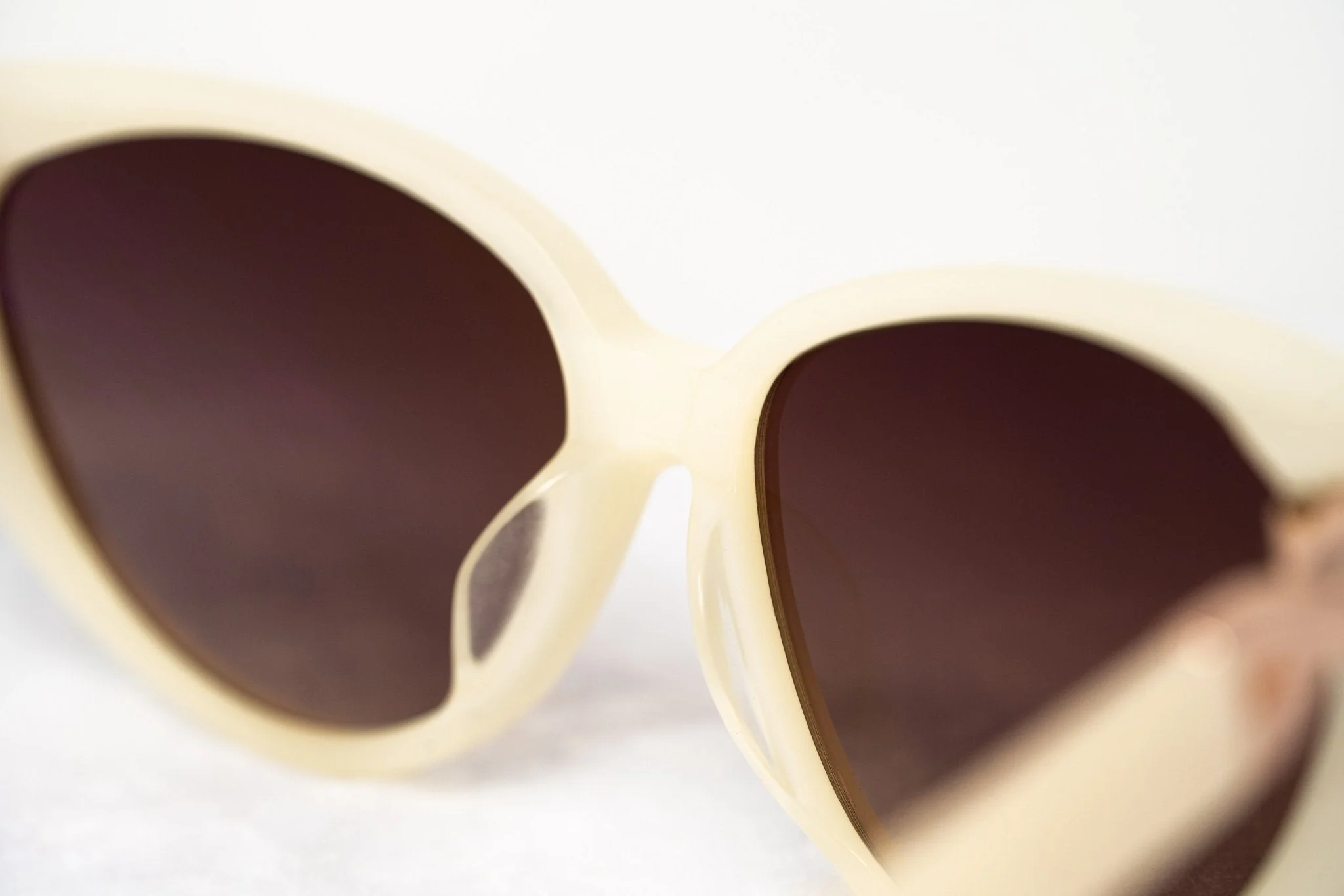 Agent Provocateur Sunglasses Cat Eye Beige and Steel with Brown - Image 7