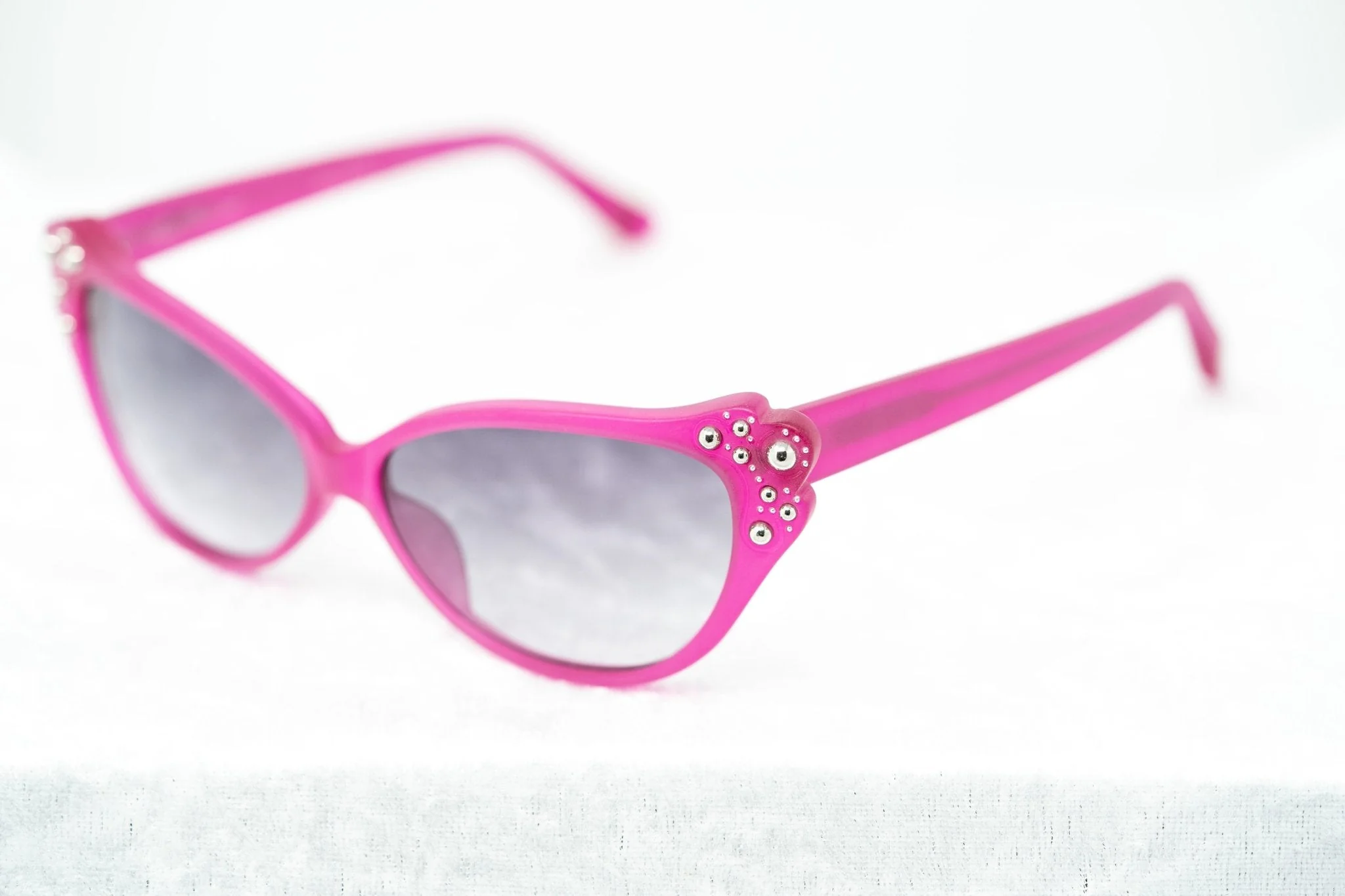 Agent Provocateur Sunglasses Cat Eye Pink with Steel and Grey - Image 5