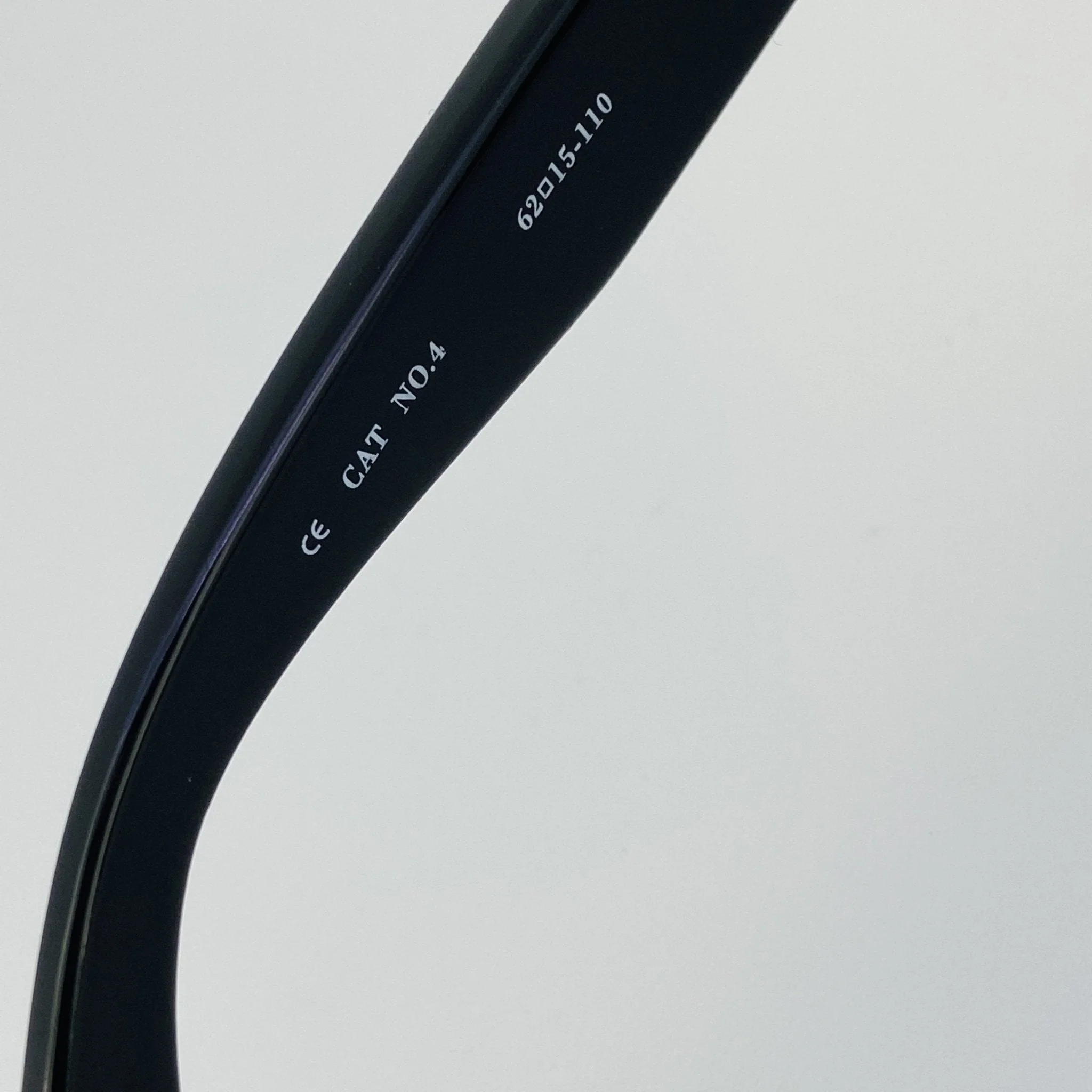 Ann Demeulemeester Sunglasses Oversized Black with Silver Tips and Grey - Image 11