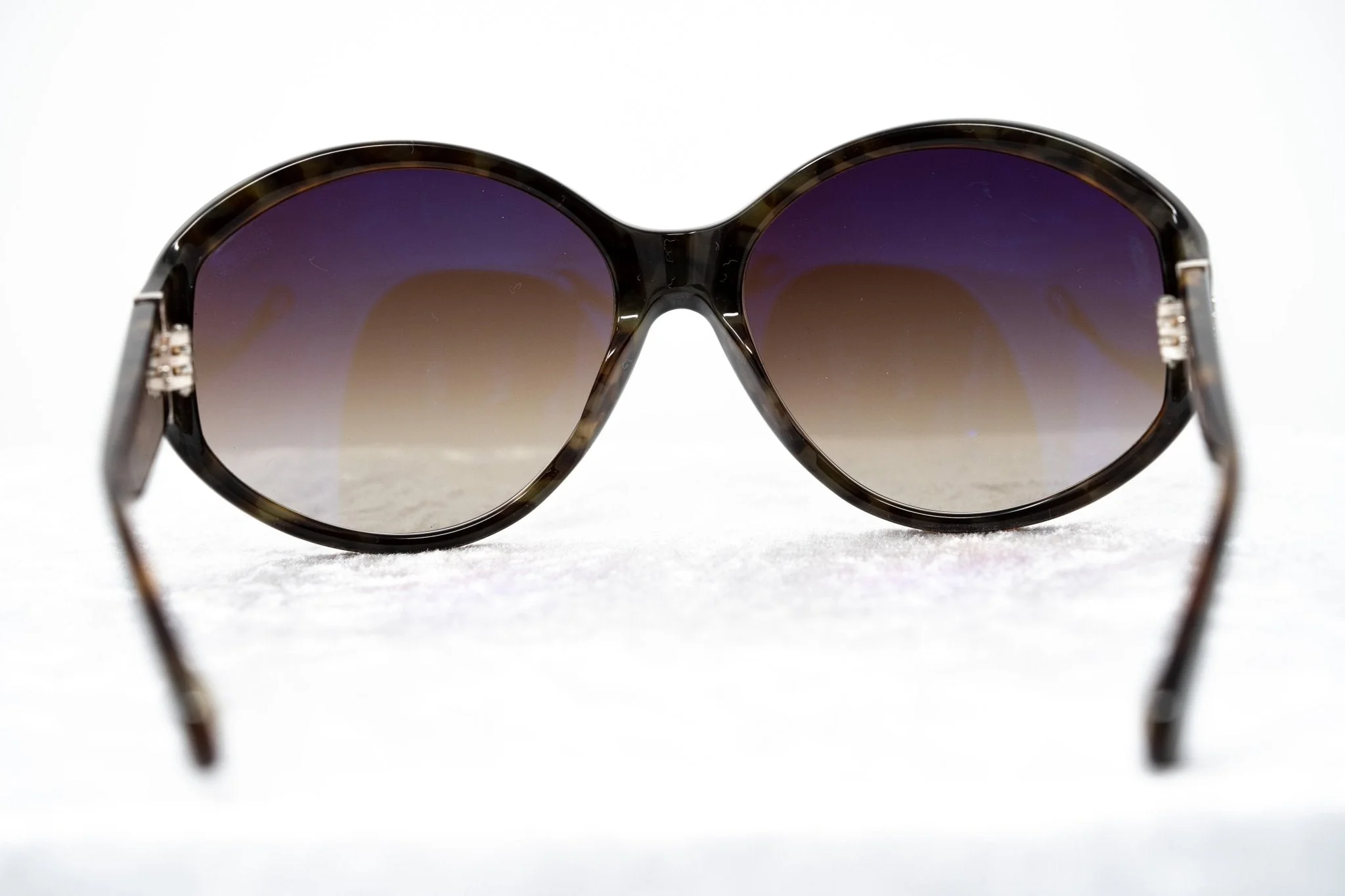 Ann Demeulemeester Ladies Sunglasses Oversized Black and Brown - Image 6