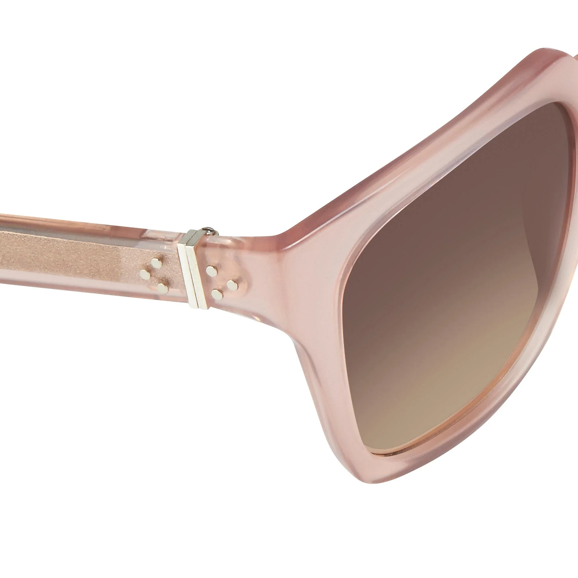 Ann Demeulemeester Sunglasses Oversized Blush Pink and Brown - Image 2