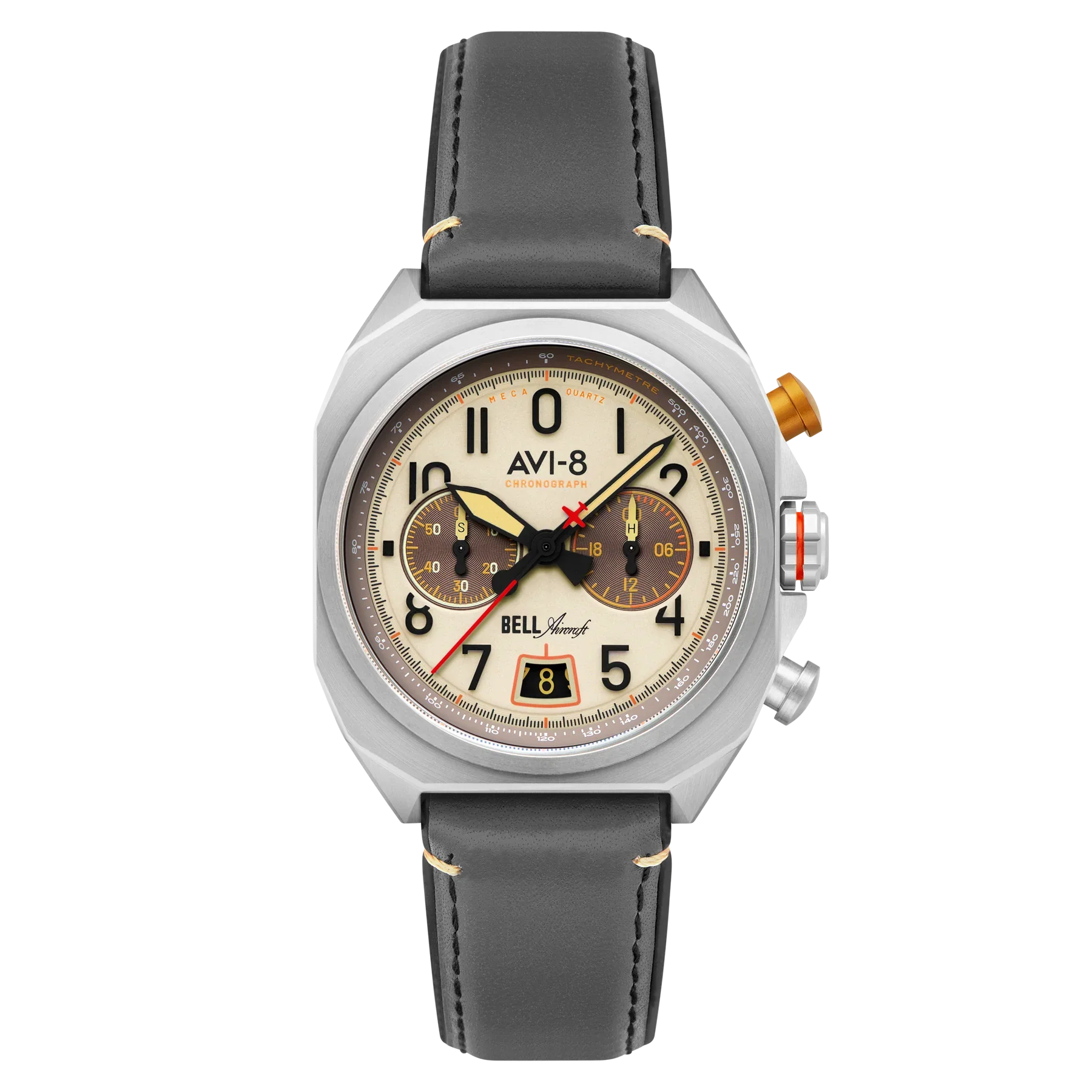 AVI-8 Bell X-1 Machbuster Men's Beige Brown Chronograph Watch