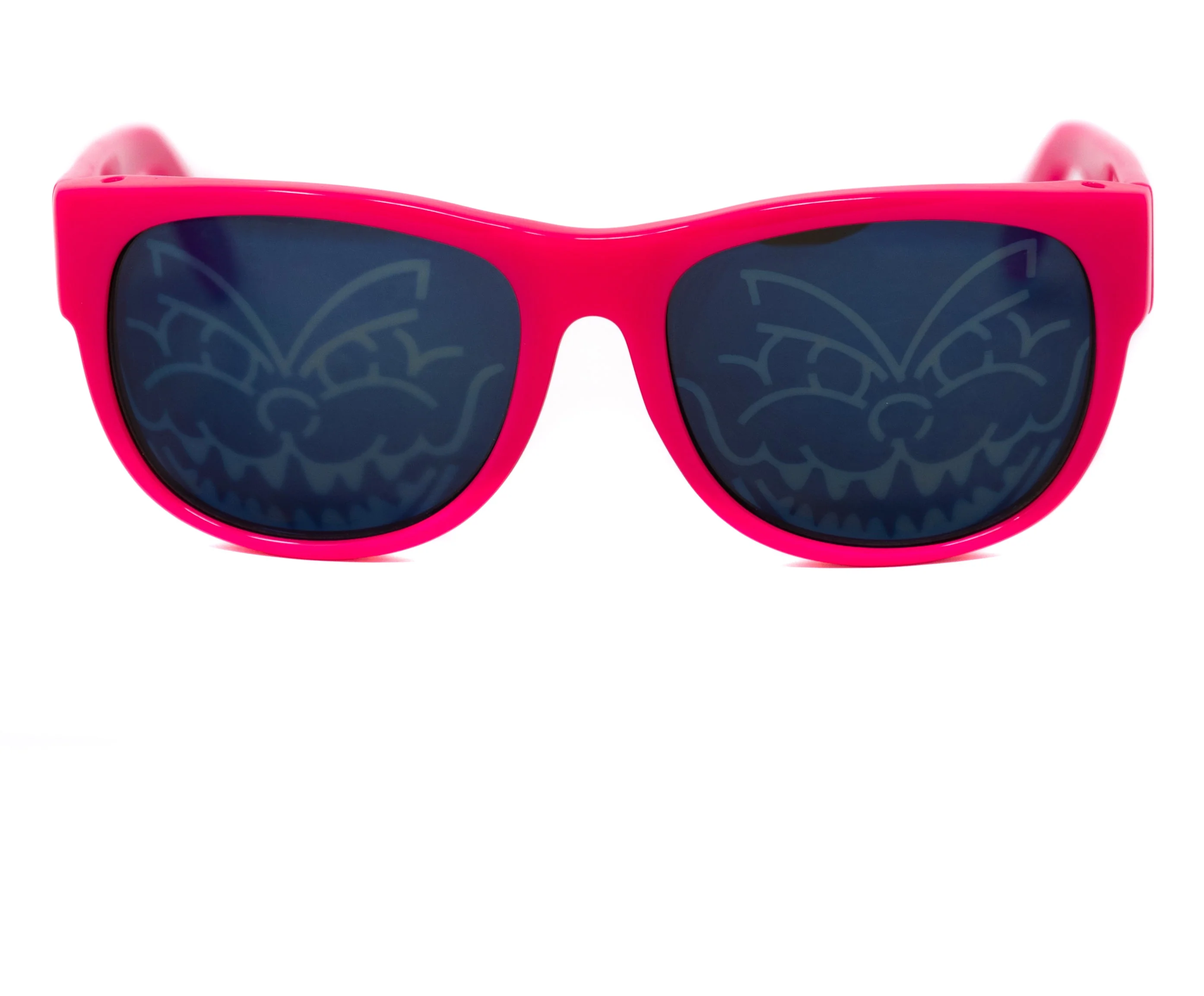Bernhard Willhelm Sunglasses Unisex Pink Visor Blue Mirror Lenses Cat 3 - Image 2