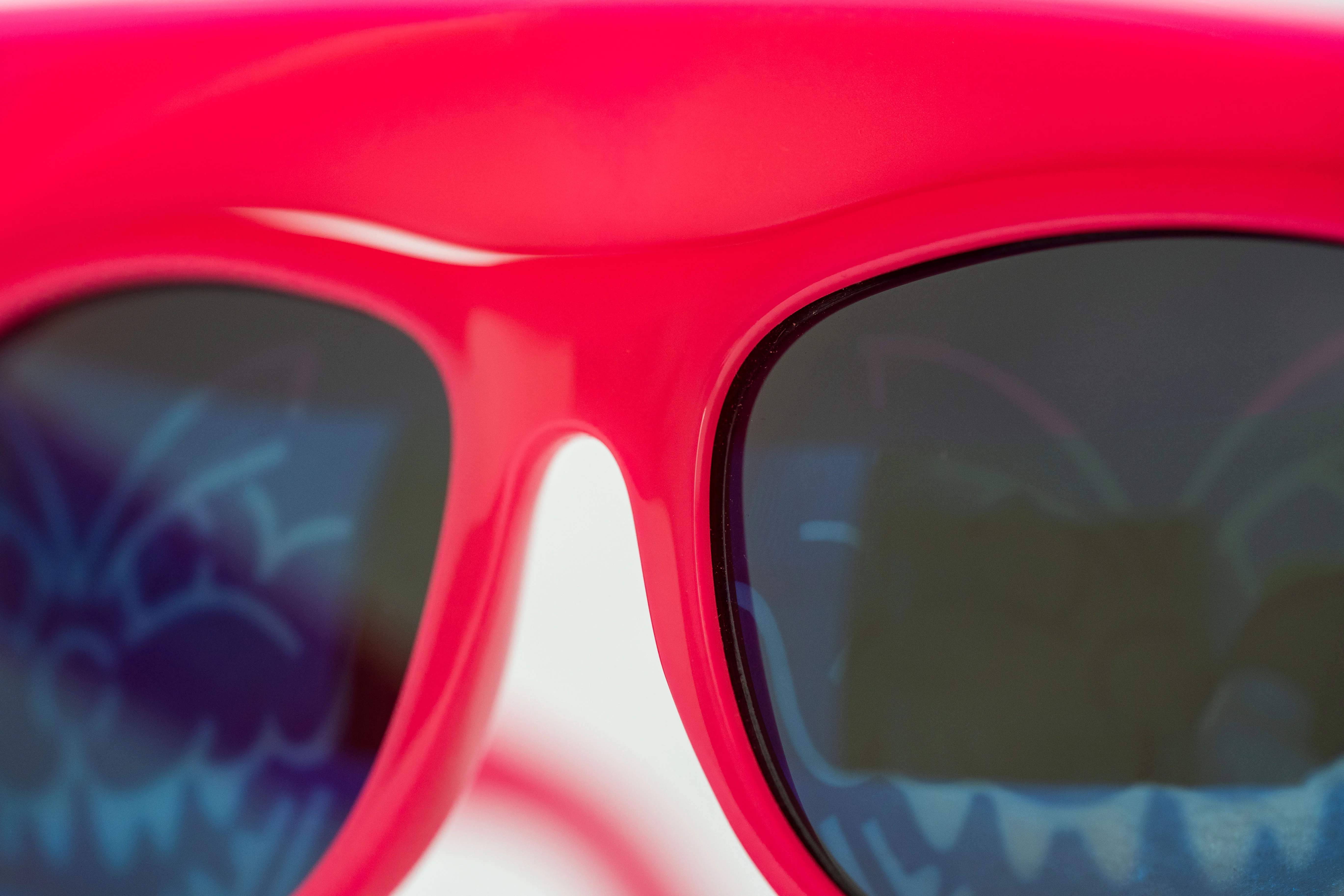 Bernhard Willhelm Sunglasses Unisex Pink Visor Blue Mirror Lenses Cat 3 - Image 6