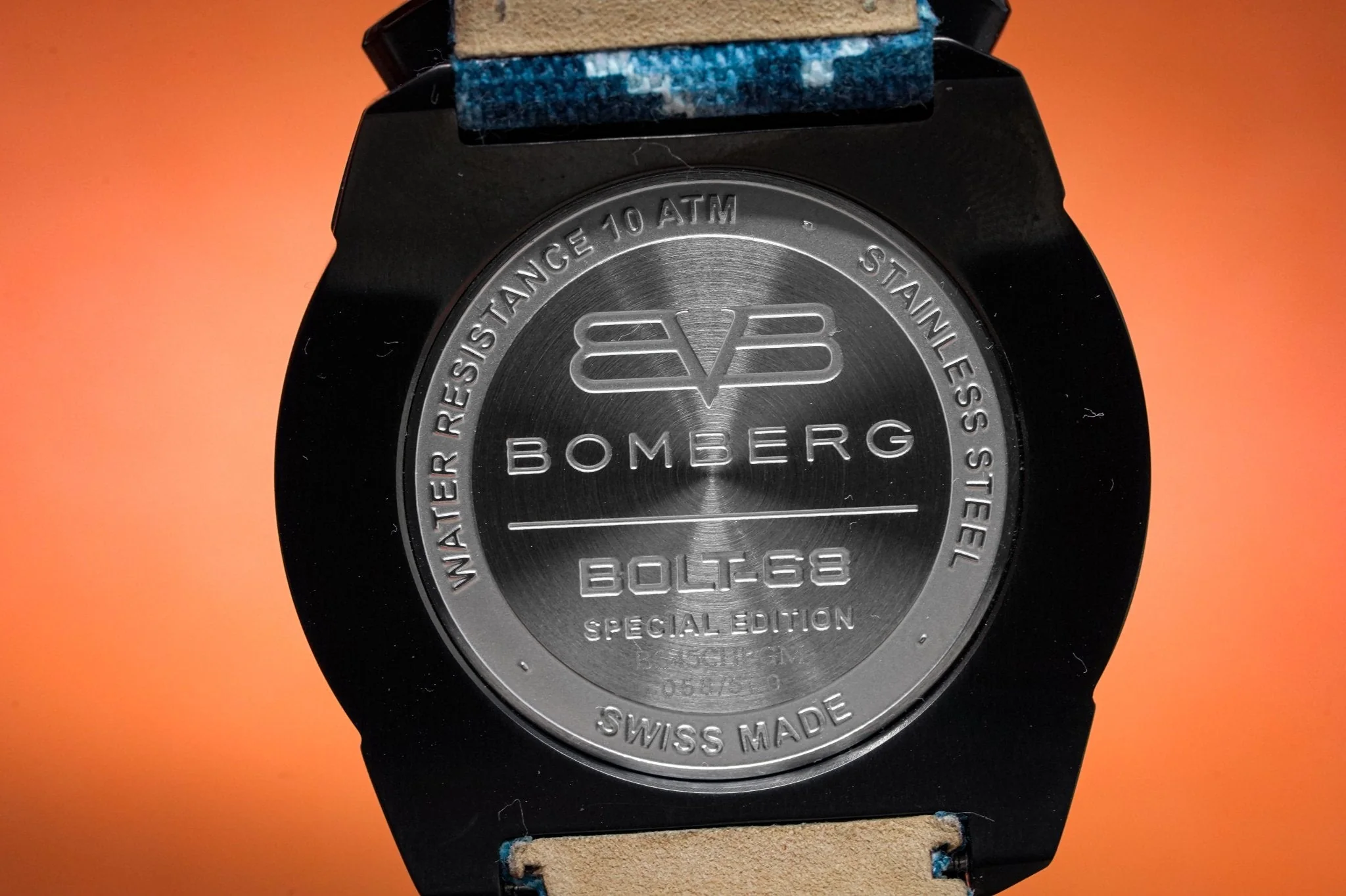 Bomberg Men's Chronograph Watch BOLT-68 Blue Camo Limited Edition - Image 19