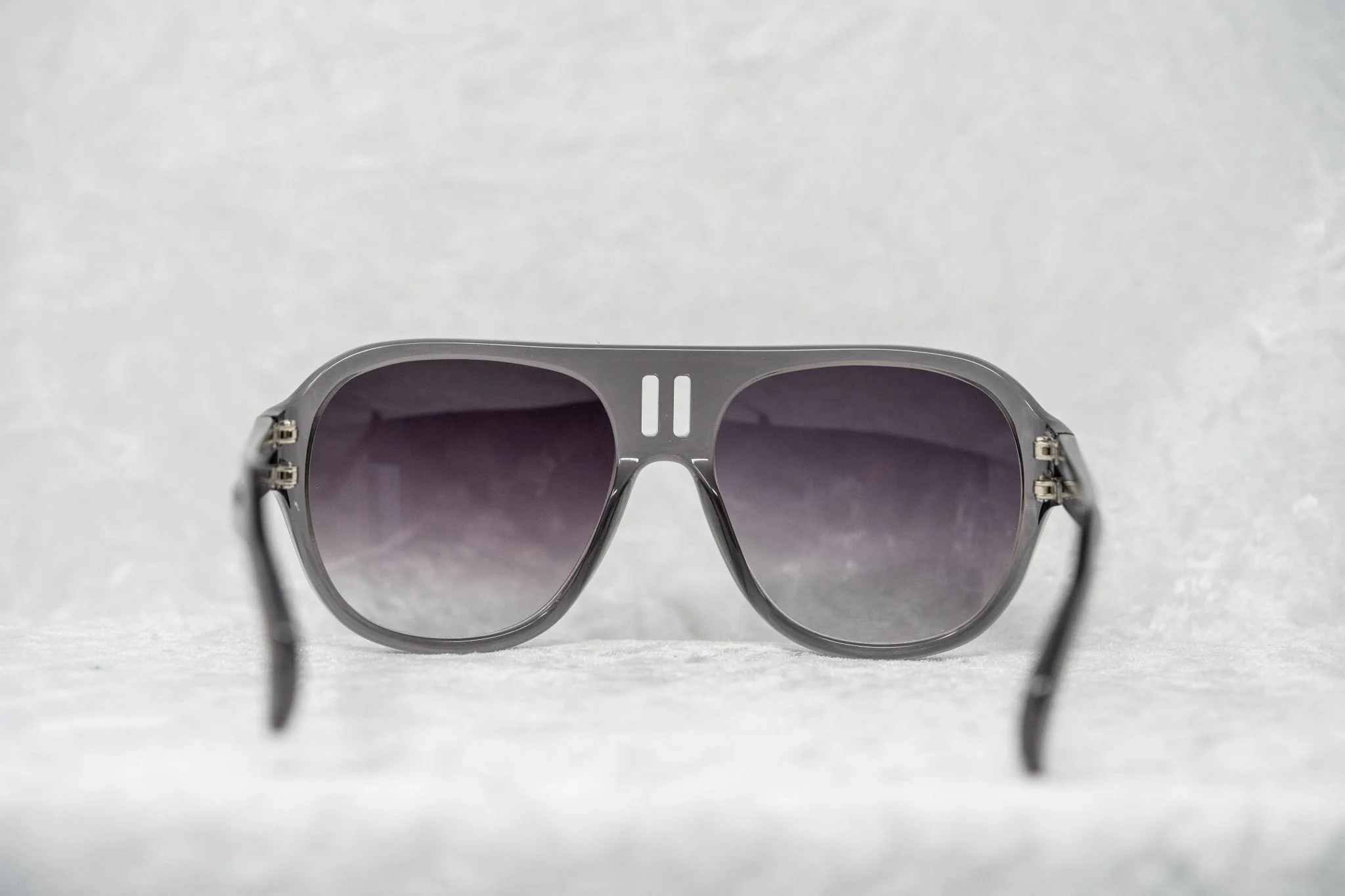 Boris Bidjan Saberi Sunglasses Translucent Slate and Purple - Image 11