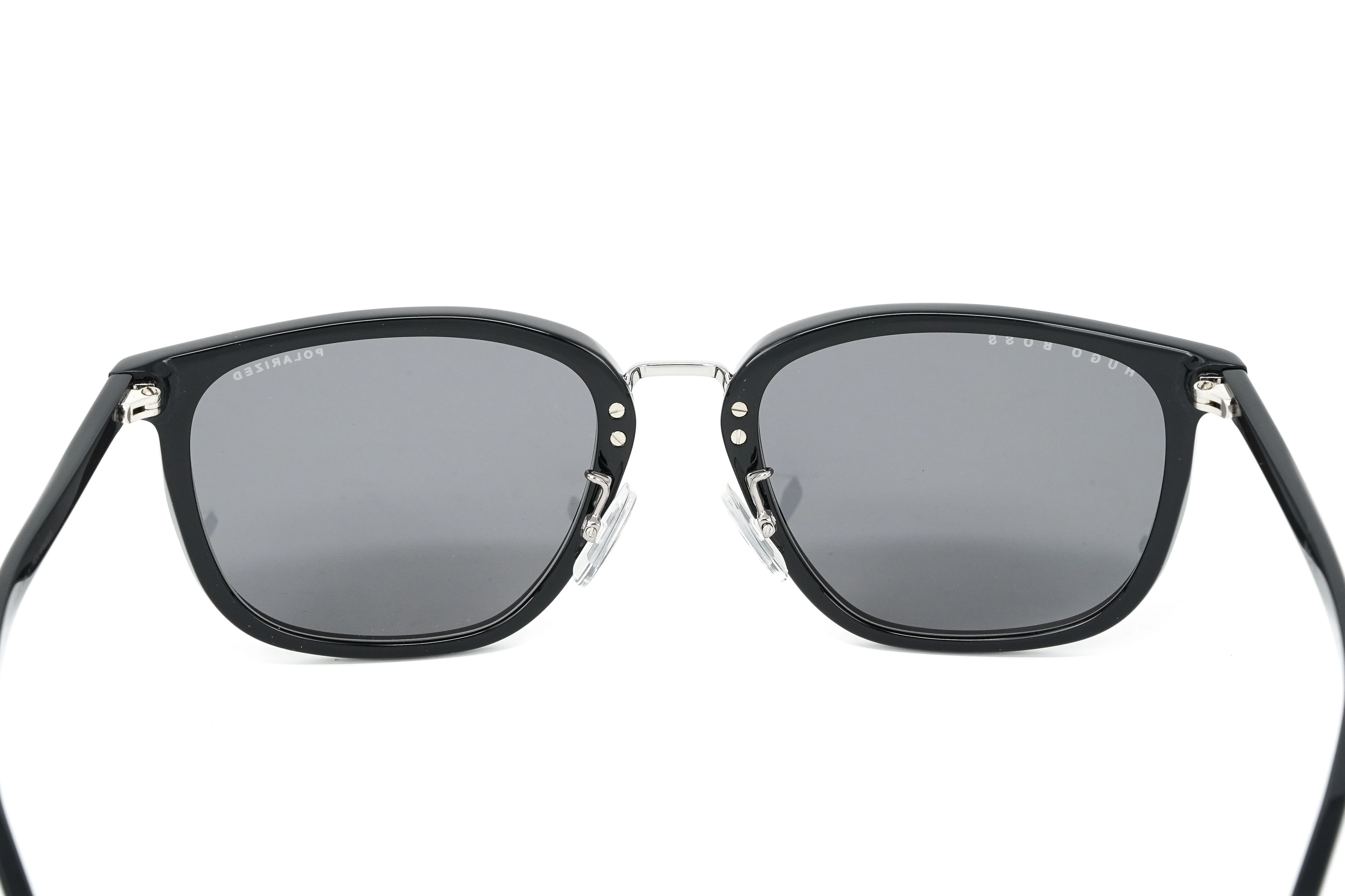 Boss by BOSS Men's Sunglasses Classic Square Black/Grey - Image 8