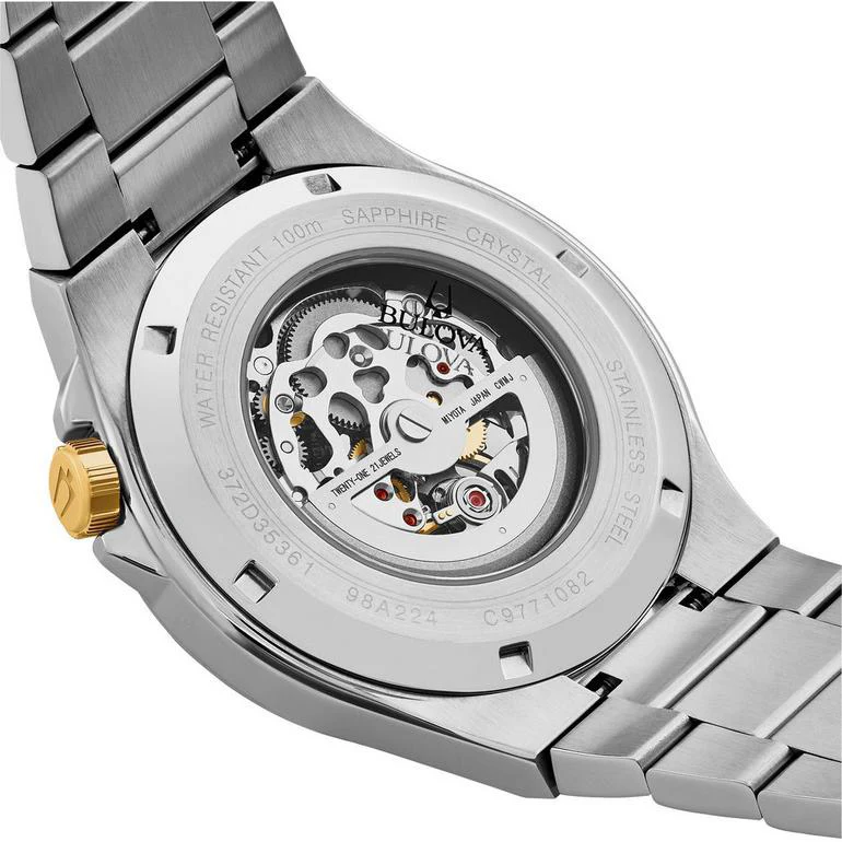 Bulova Maquina Men's Black Watch - Image 4