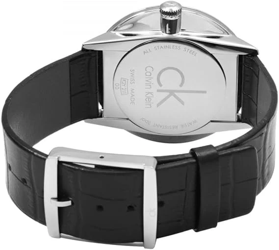Calvin Klein Watch Accent Dress Watch Black Silver - Image 4