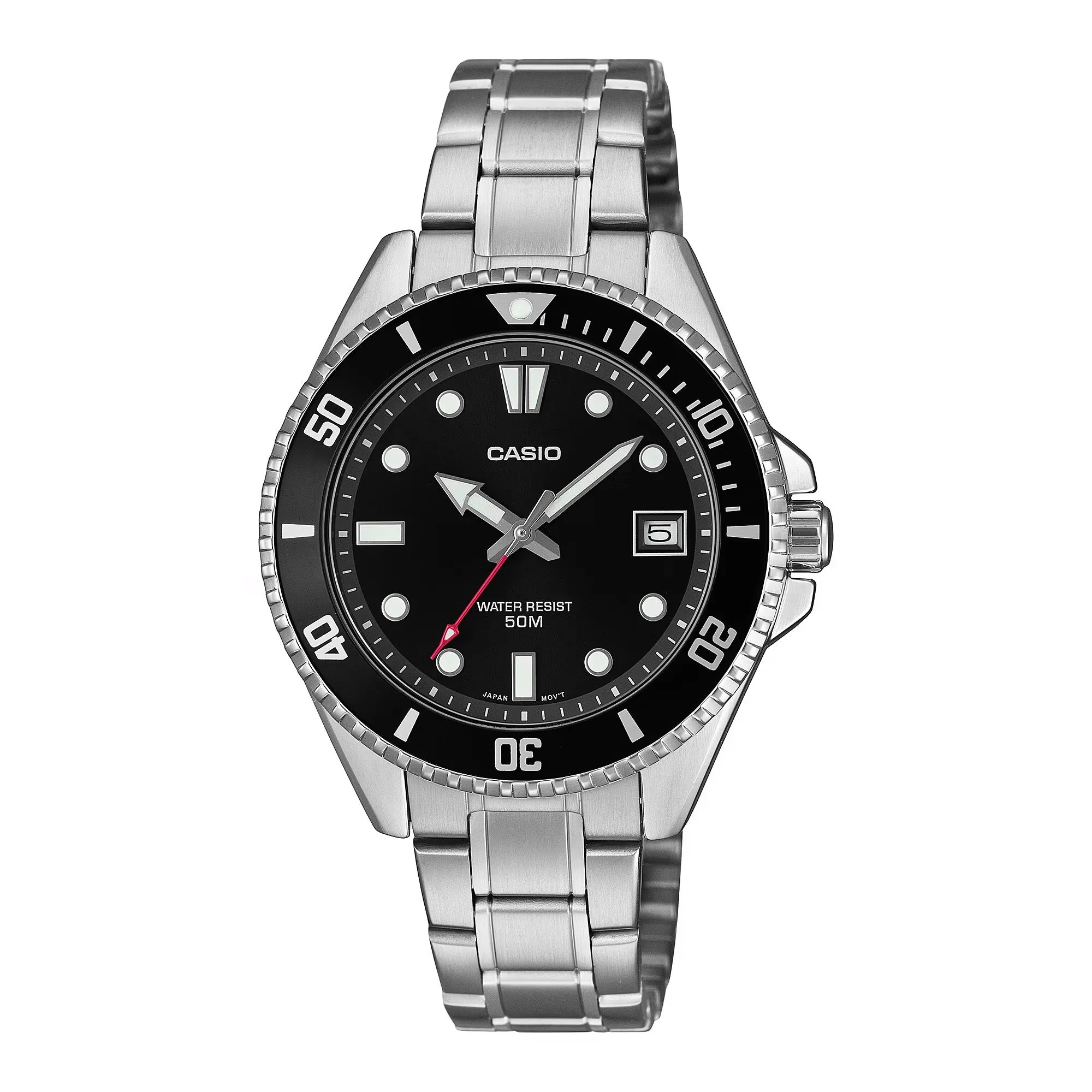 Casio Men's Watch Standard Sporty Black Bracelet