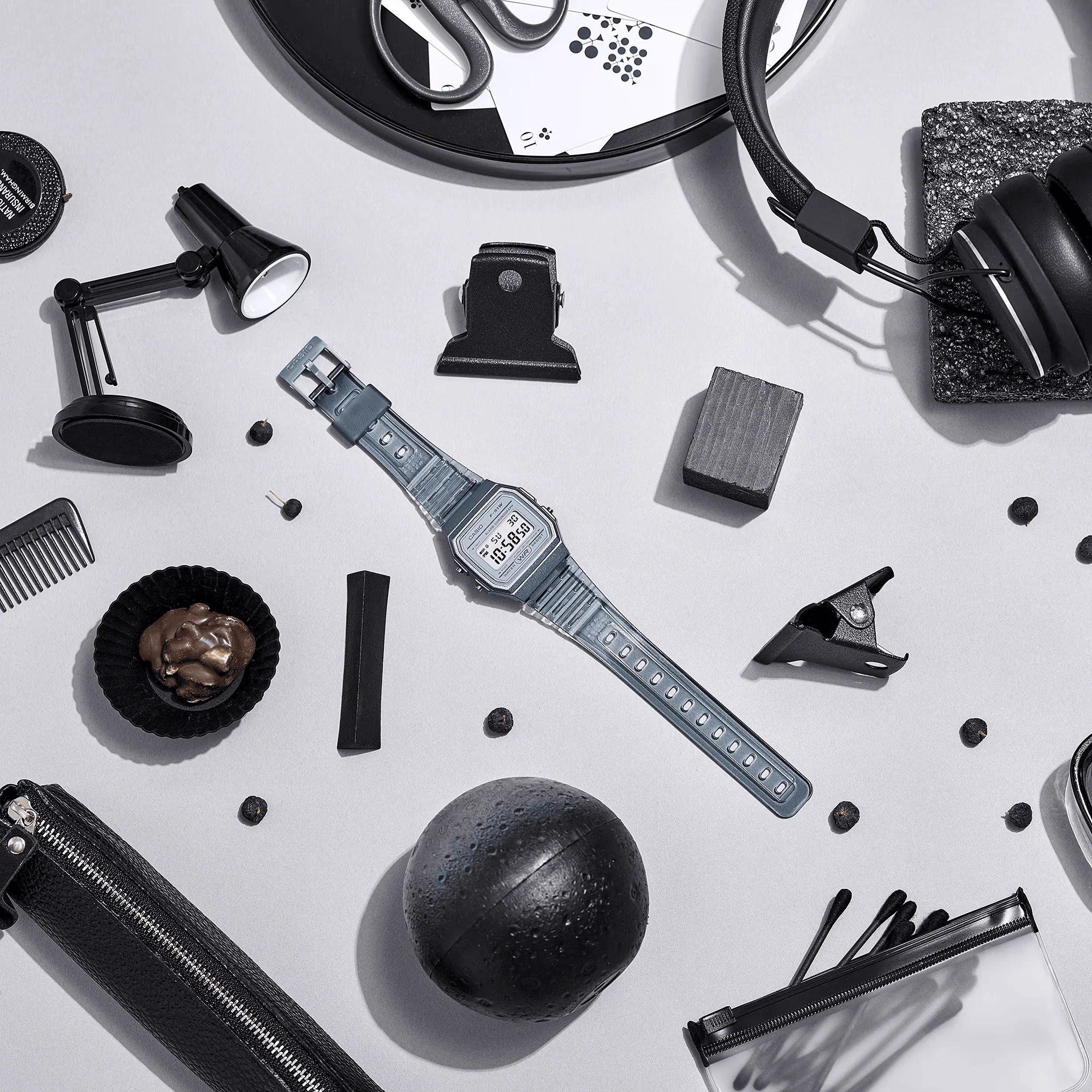 Casio POP Series Unisex Grey Digital Watch - Image 3
