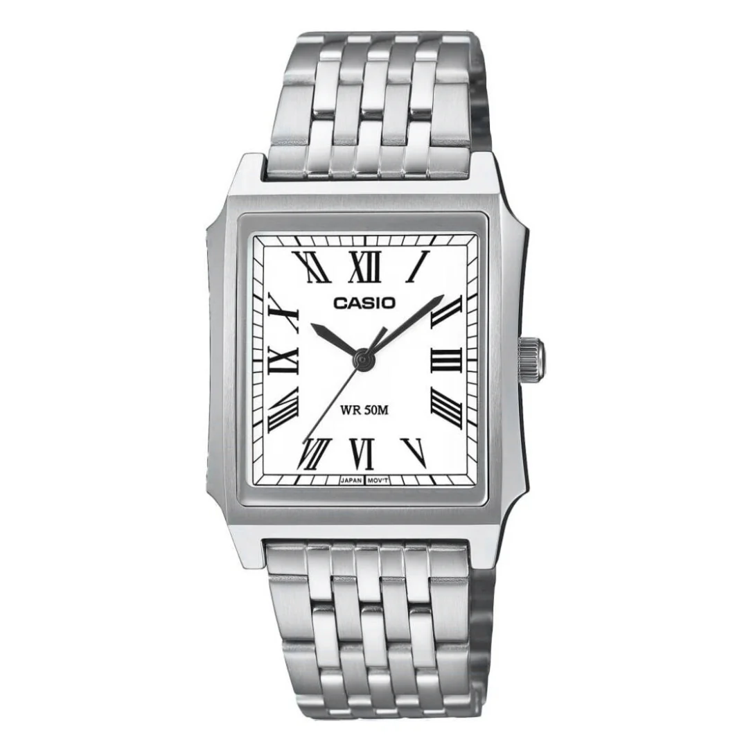 Casio Standard Unisex White Silver Quartz Watch