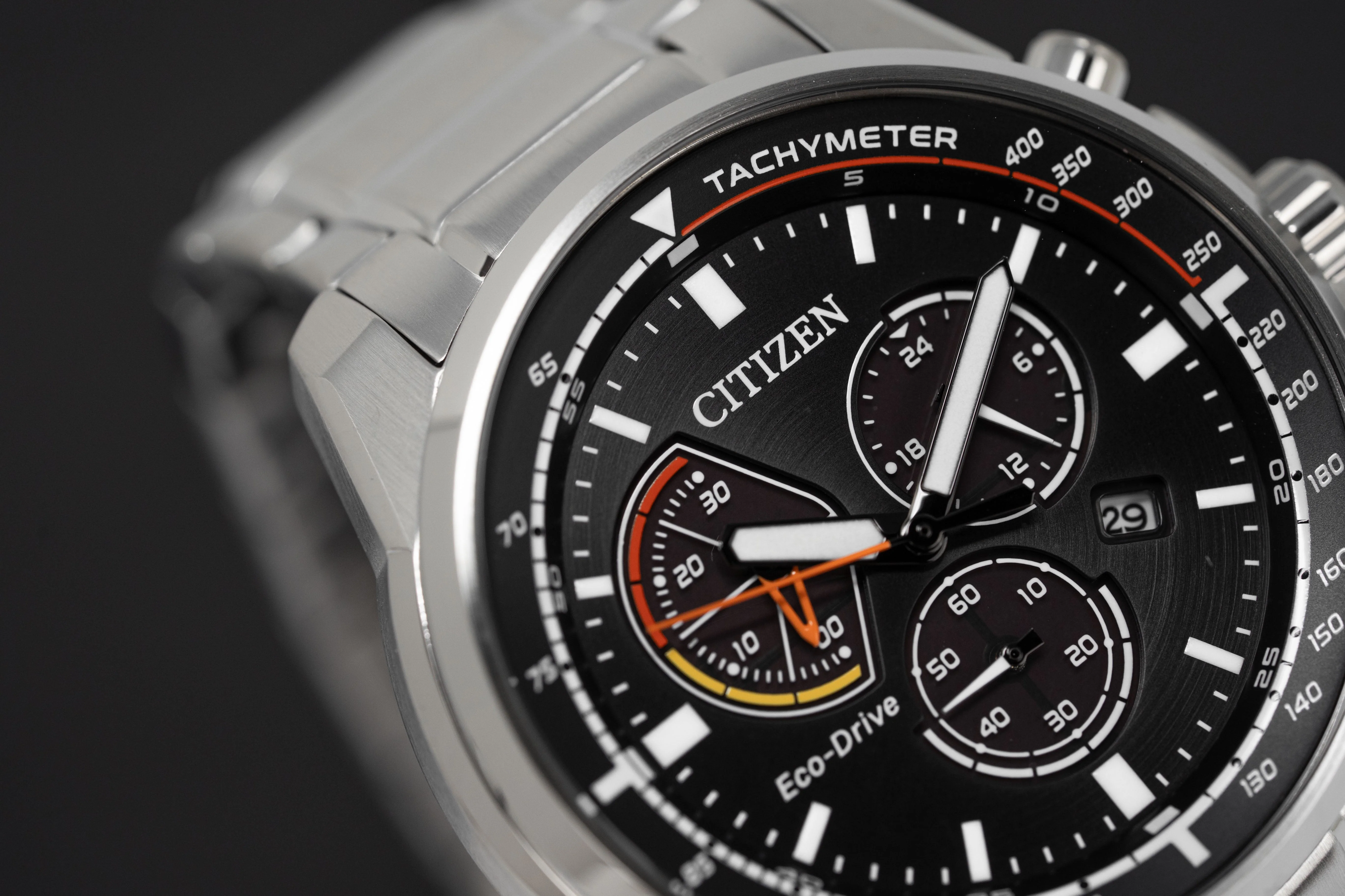 Citizen Eco-Drive Chronograph Men's Watch Black - Image 4