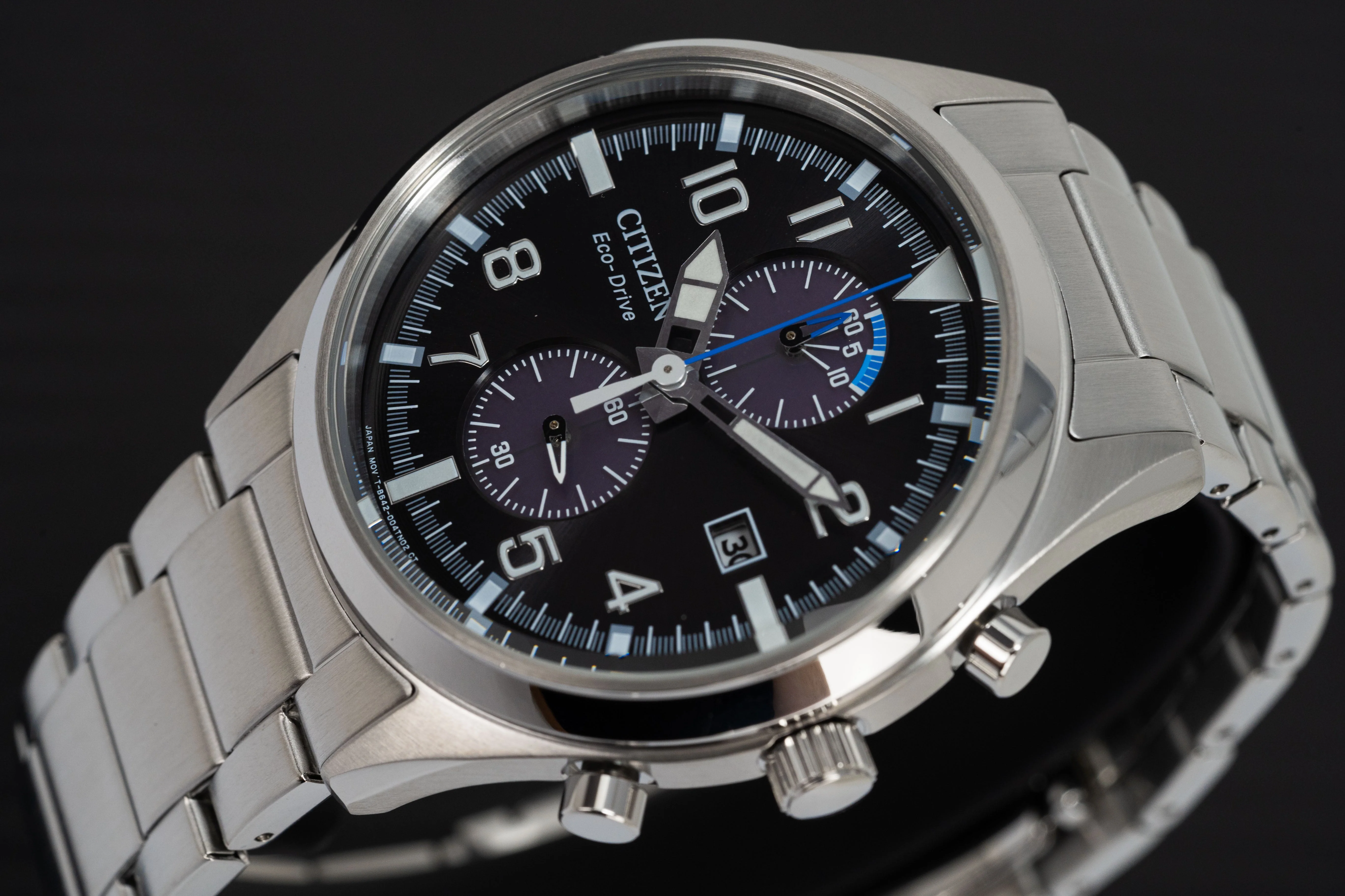 Citizen Eco-Drive Chronograph Men's Watch Black - Image 3