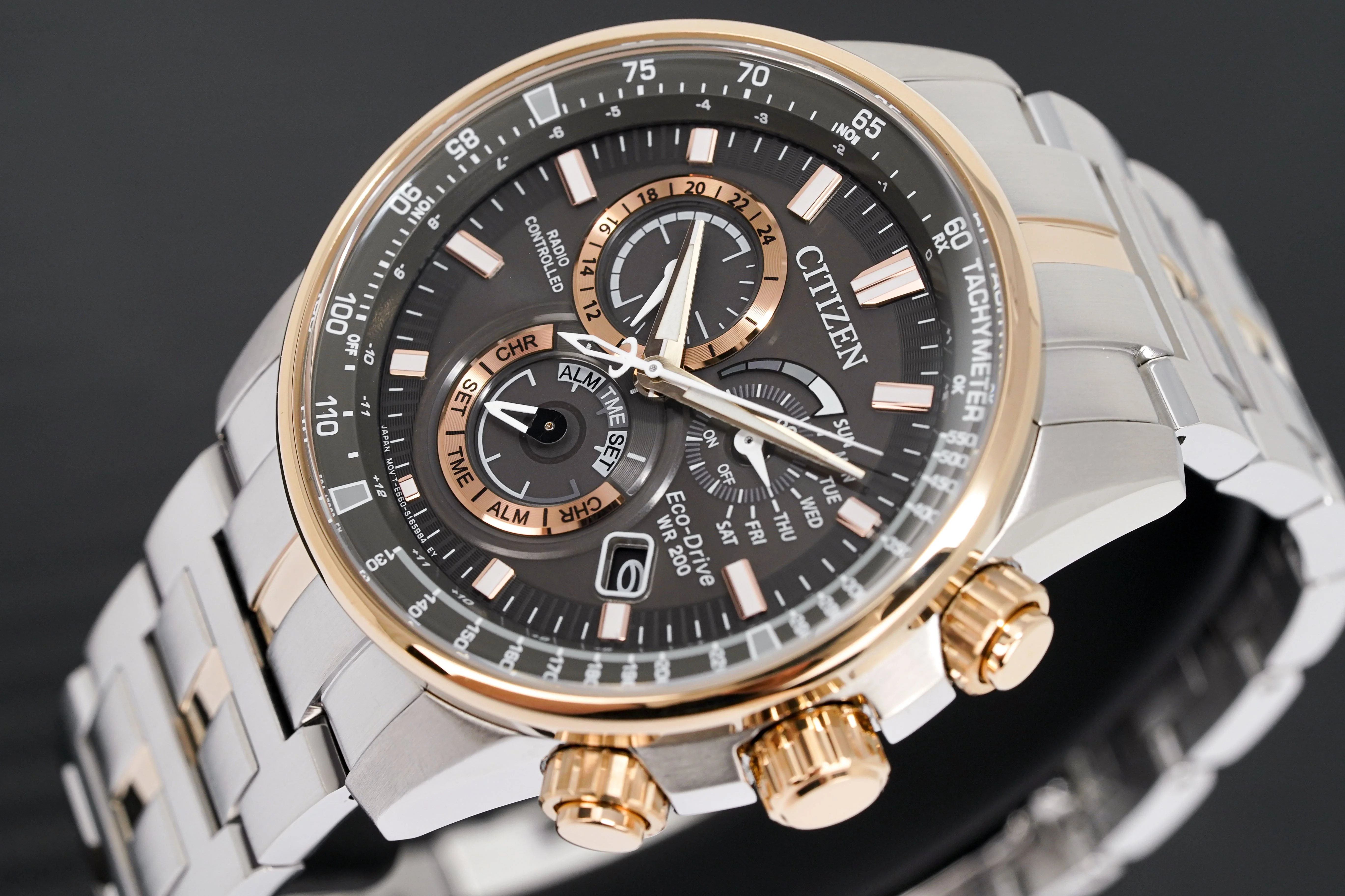 Citizen Eco-Drive Radio Controlled Men's Watch Black - Image 3