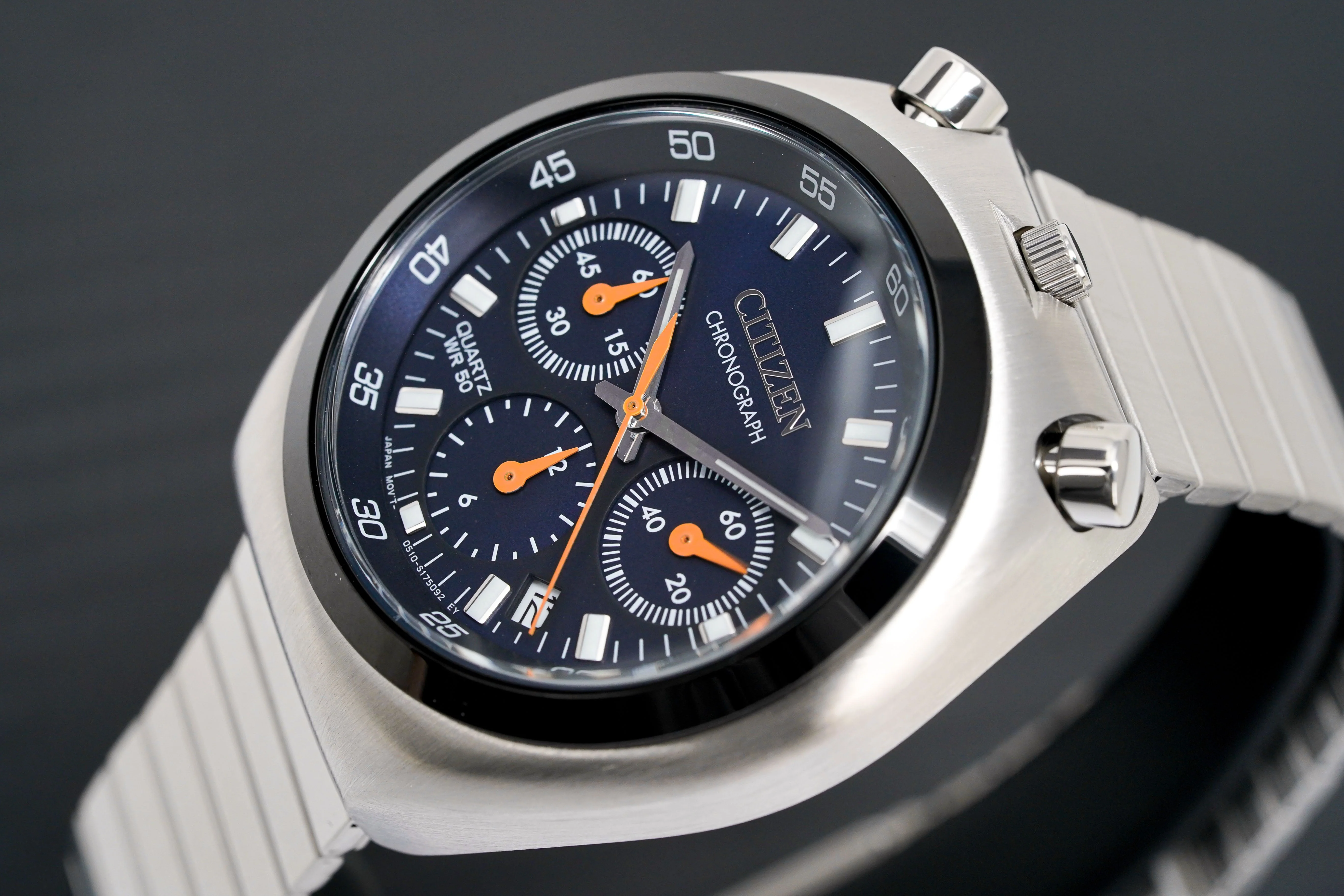 Citizen Men's Watch Chronograph Bullhead Tsuno Blue - Image 3