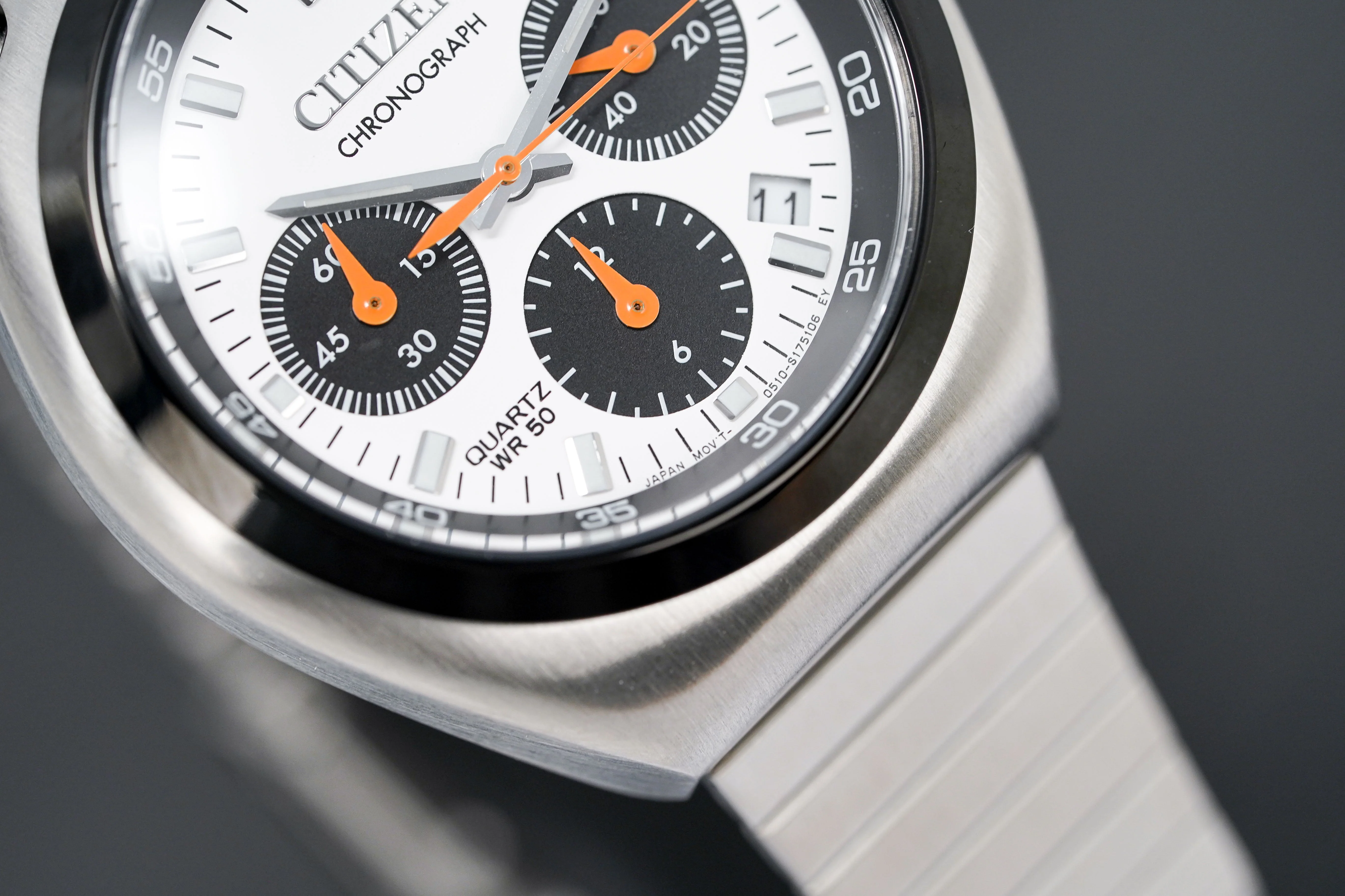 Citizen Men's Watch Chronograph Bullhead Tsuno Panda - Image 6