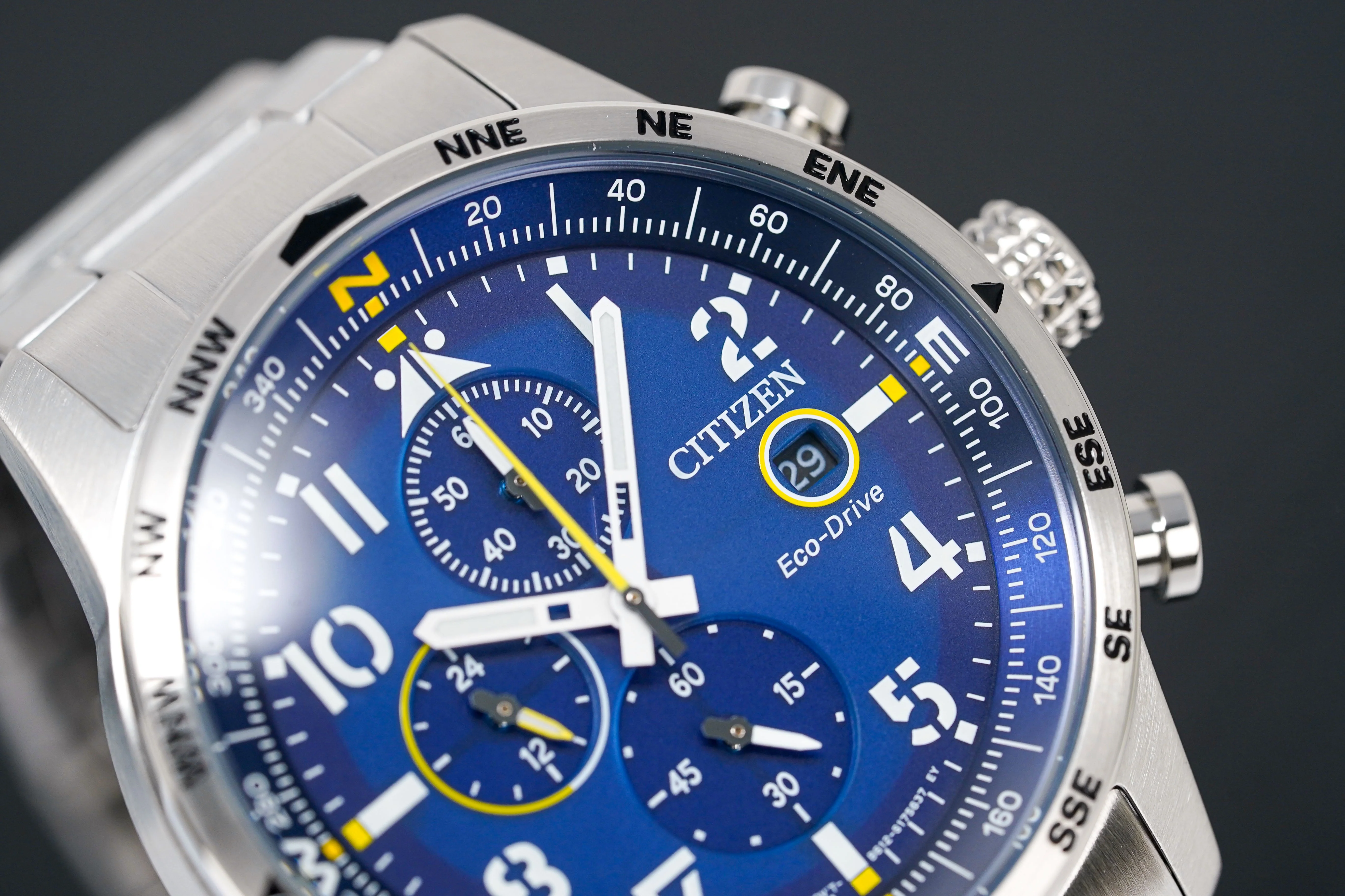 Citizen Men's Watch Eco-Drive Chrono Aviator Blue - Image 4