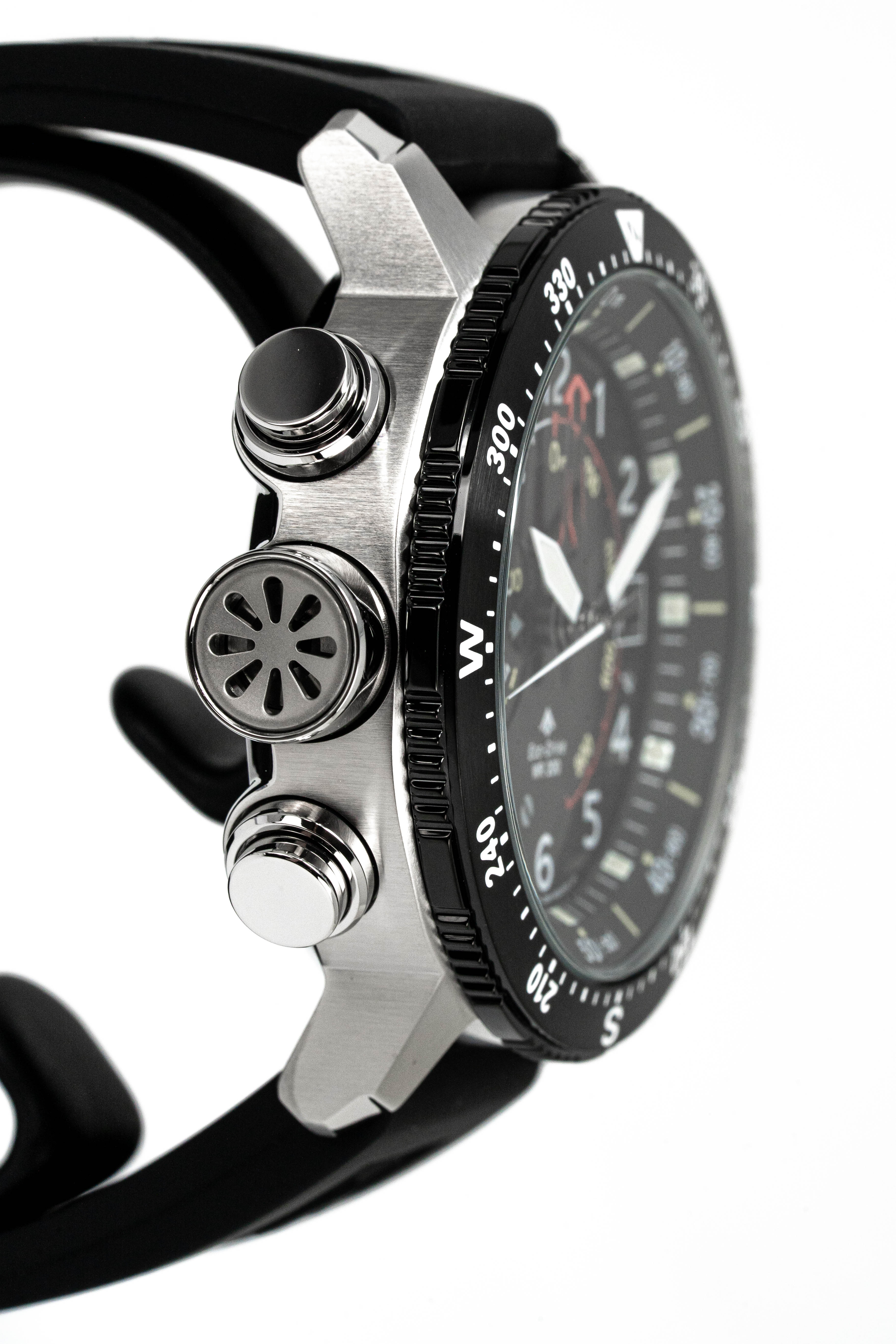 Citizen Men's Watch Eco-Drive Diver Marine Promaster Black Red - Image 8