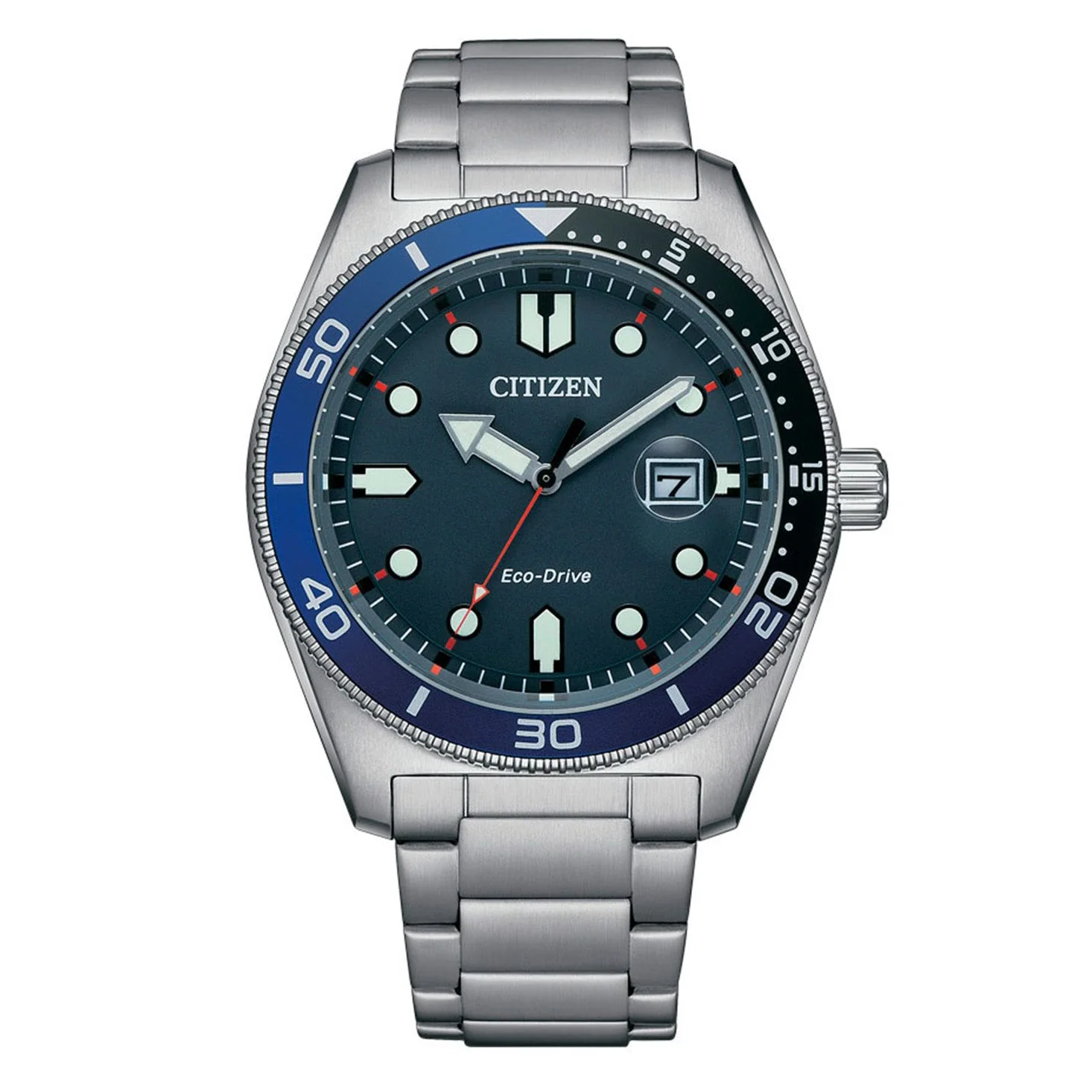 Citizen Men's Watch Eco-Drive Sport Blue Silver