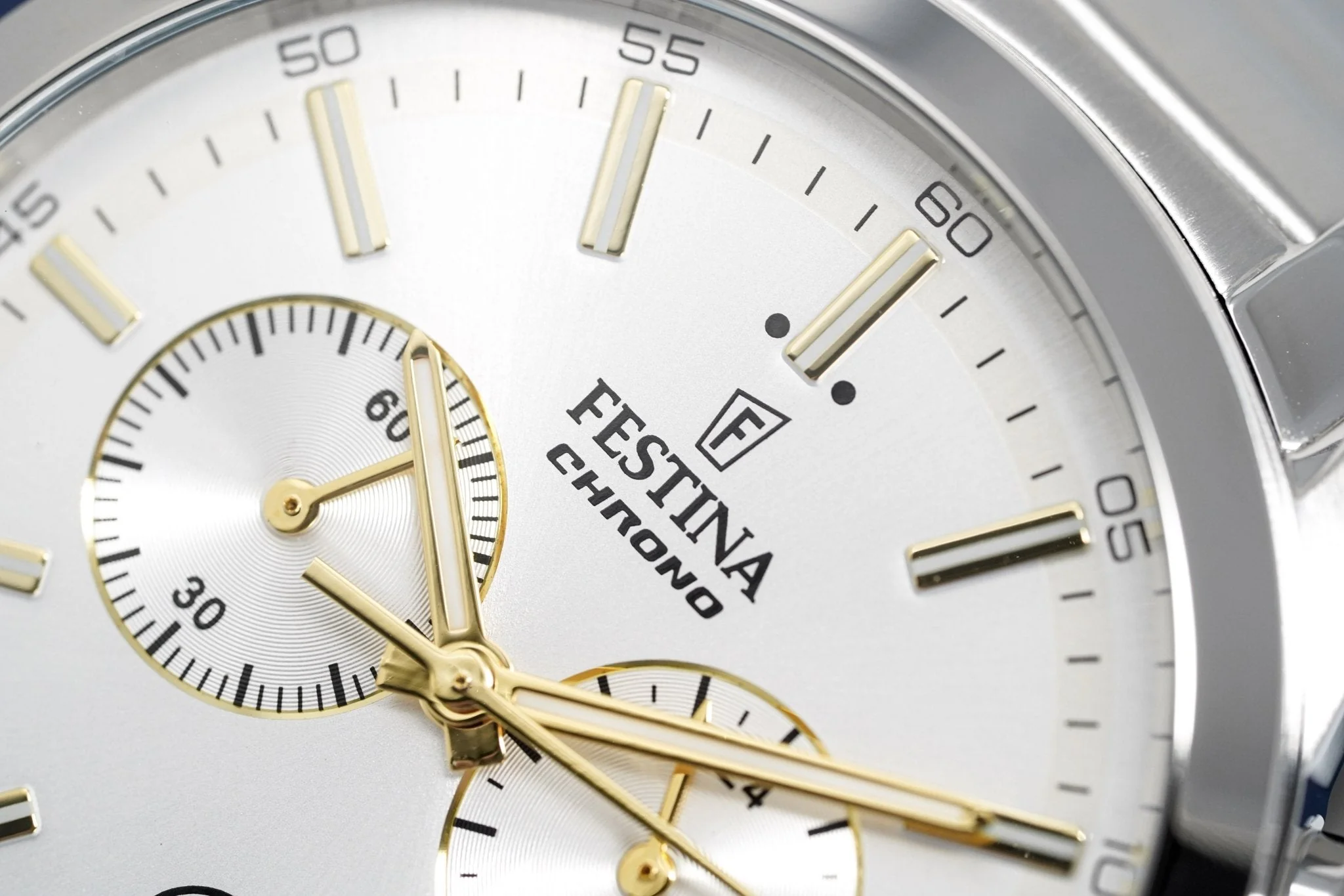 Festina Watch Silver Gold Chrono Stainless Steel F16826-D - Image 13