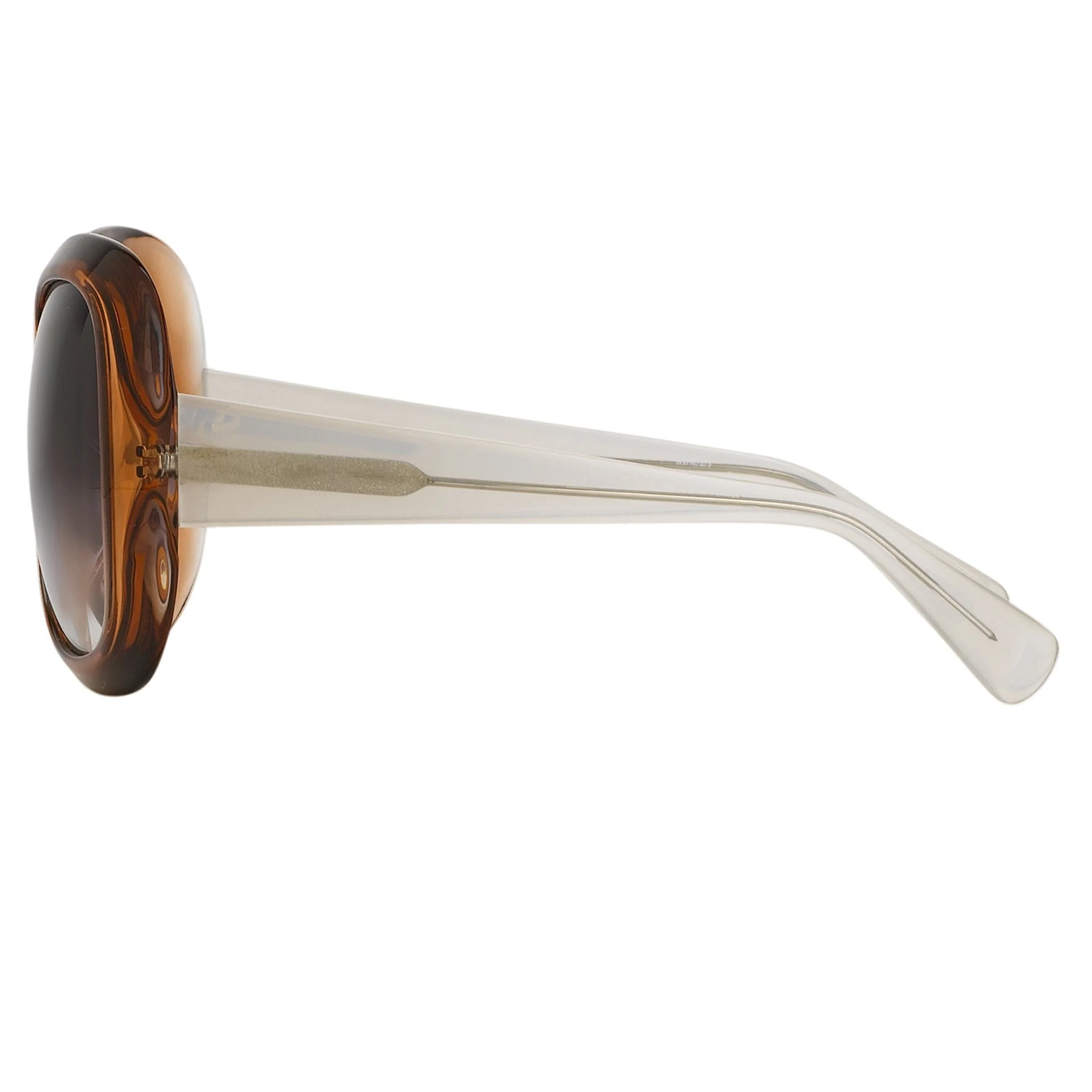 Rue De Mail Sunglasses Oversized Terracotta and Grey - Image 4