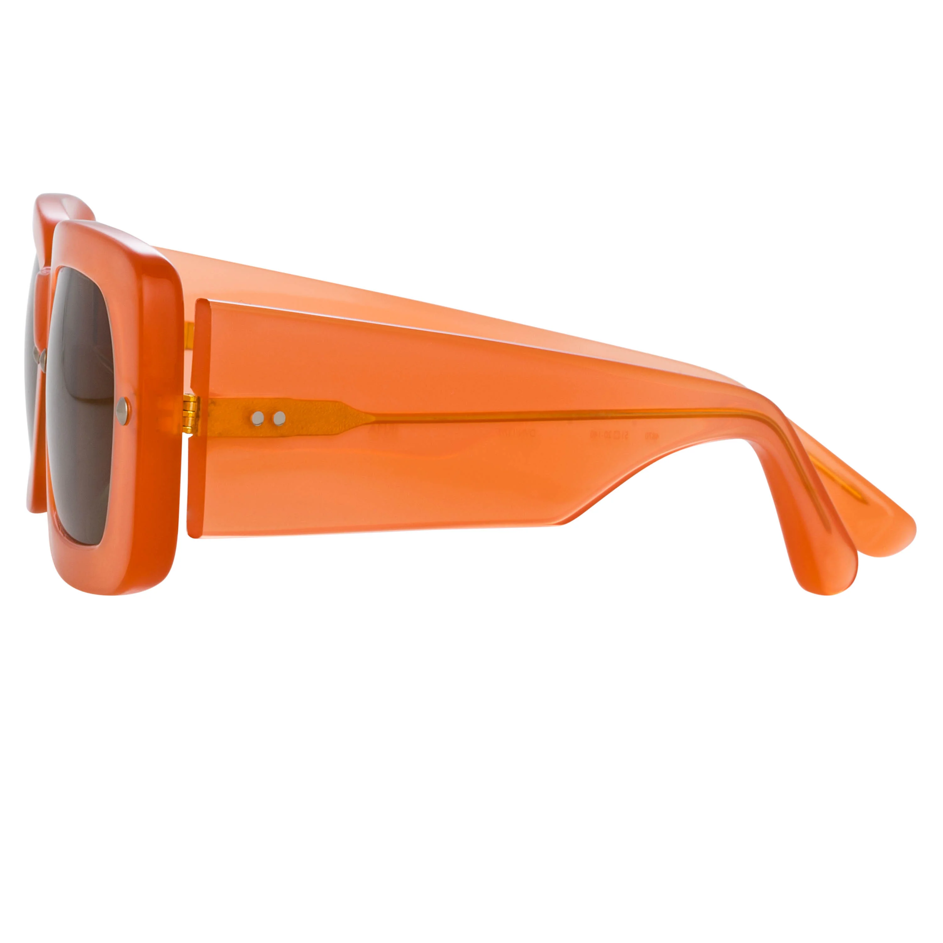 Dries Van Noten Ladies Rectangular Brown Sunglasses - Image 3