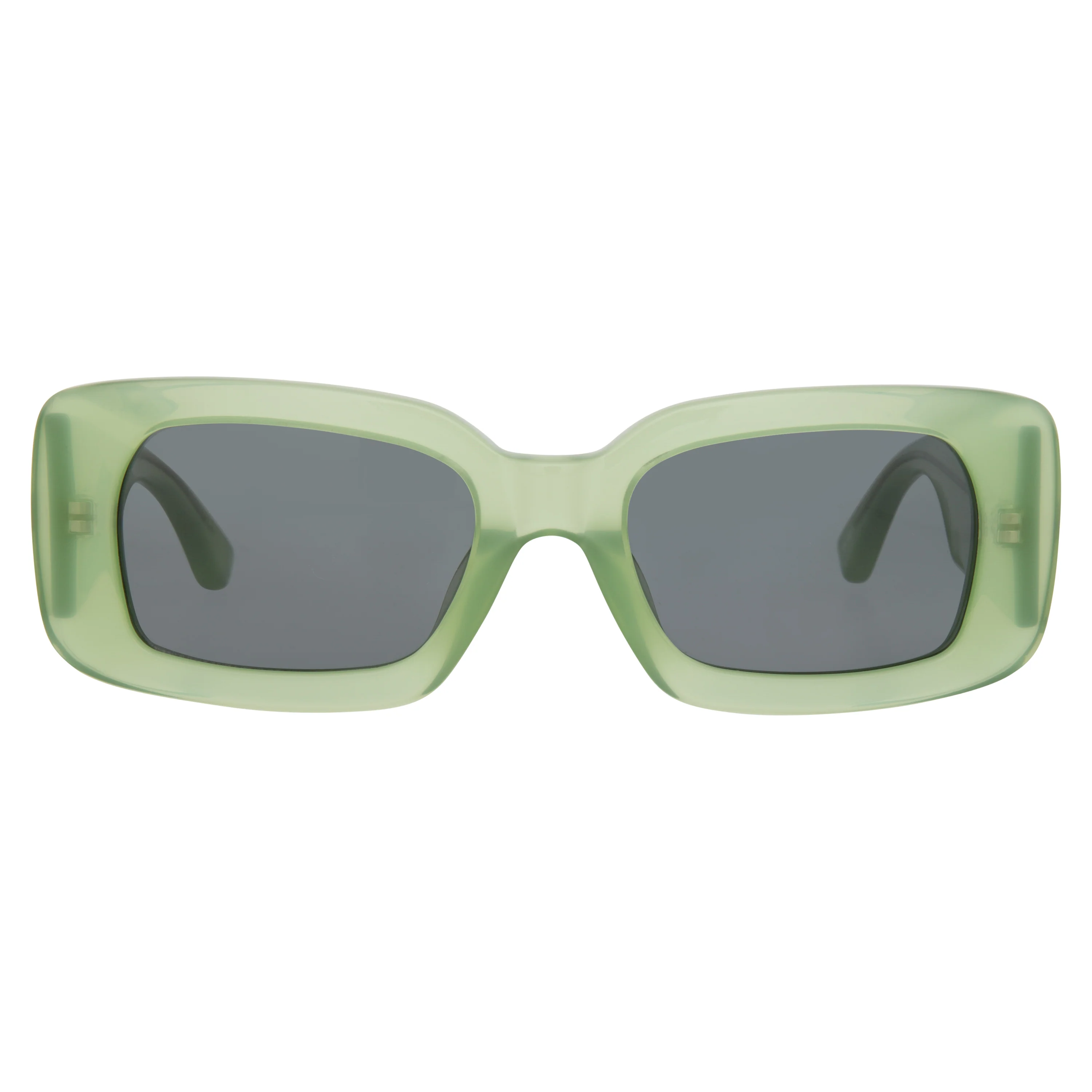 Dries Van Noten Ladies Rectangular Grey Sunglasses - Image 2