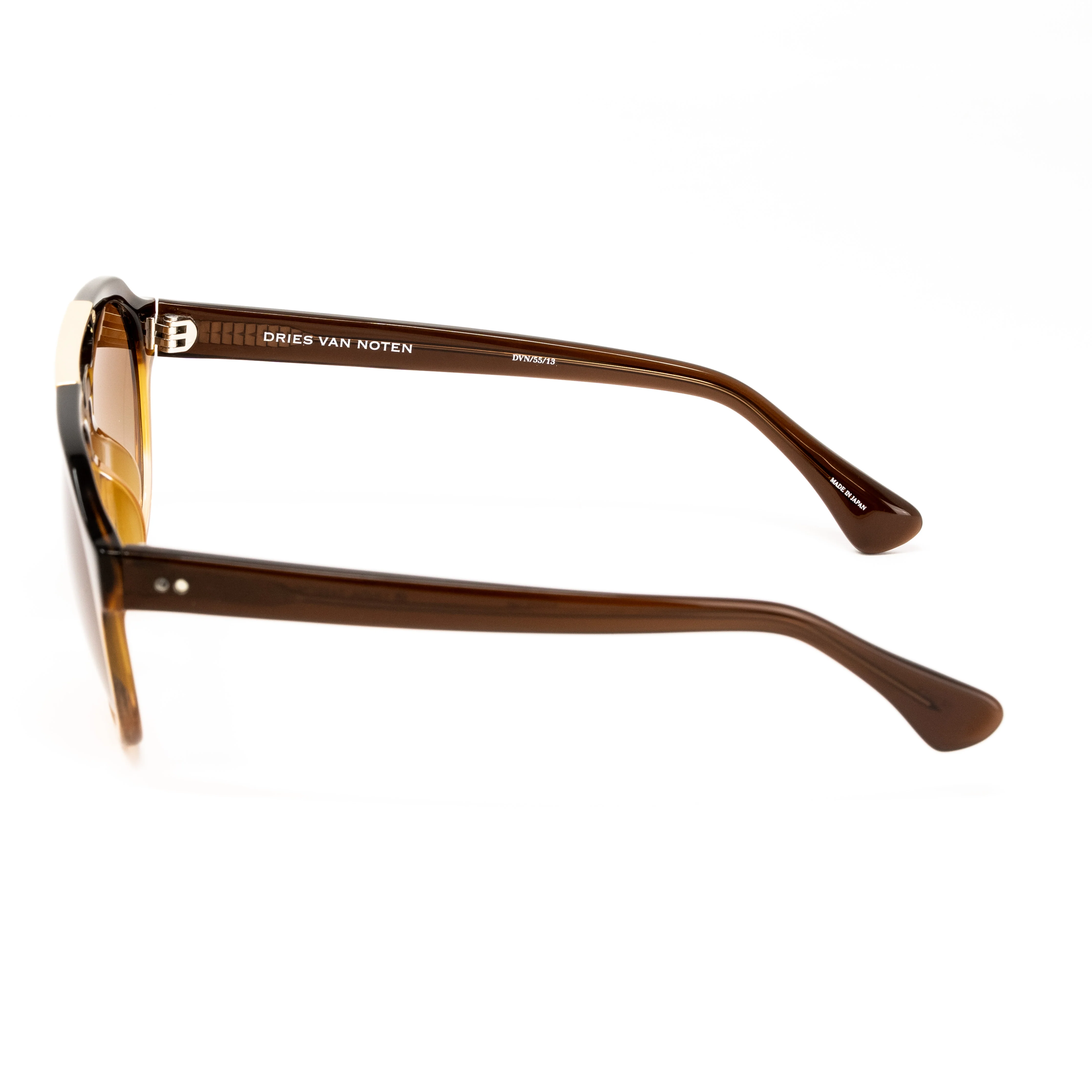 Dries Van Noten x Linda Farrow Dark Brown Sunglasses - Image 2