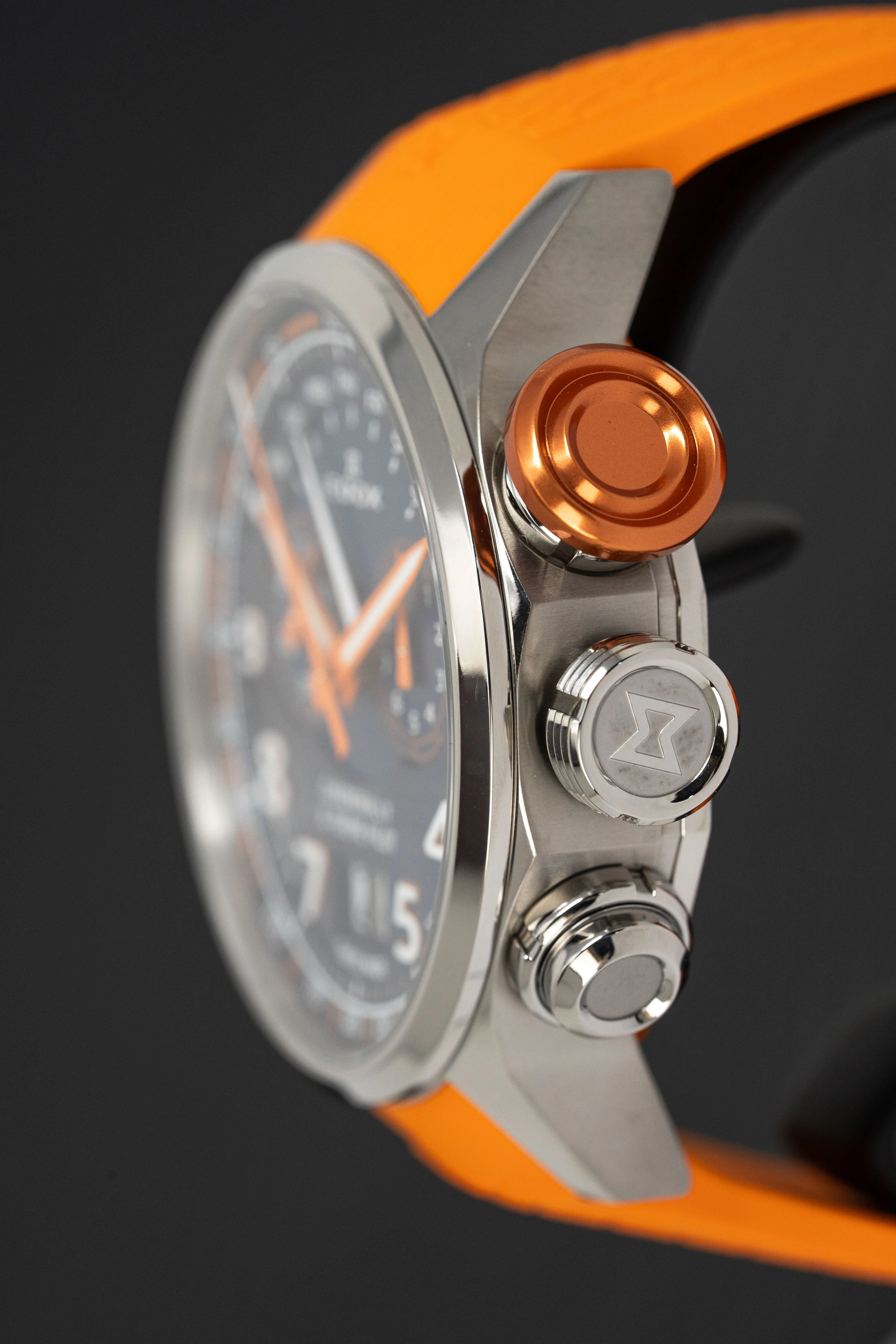 Edox Men's Watch Chronorally Chronograph Orange - Image 5