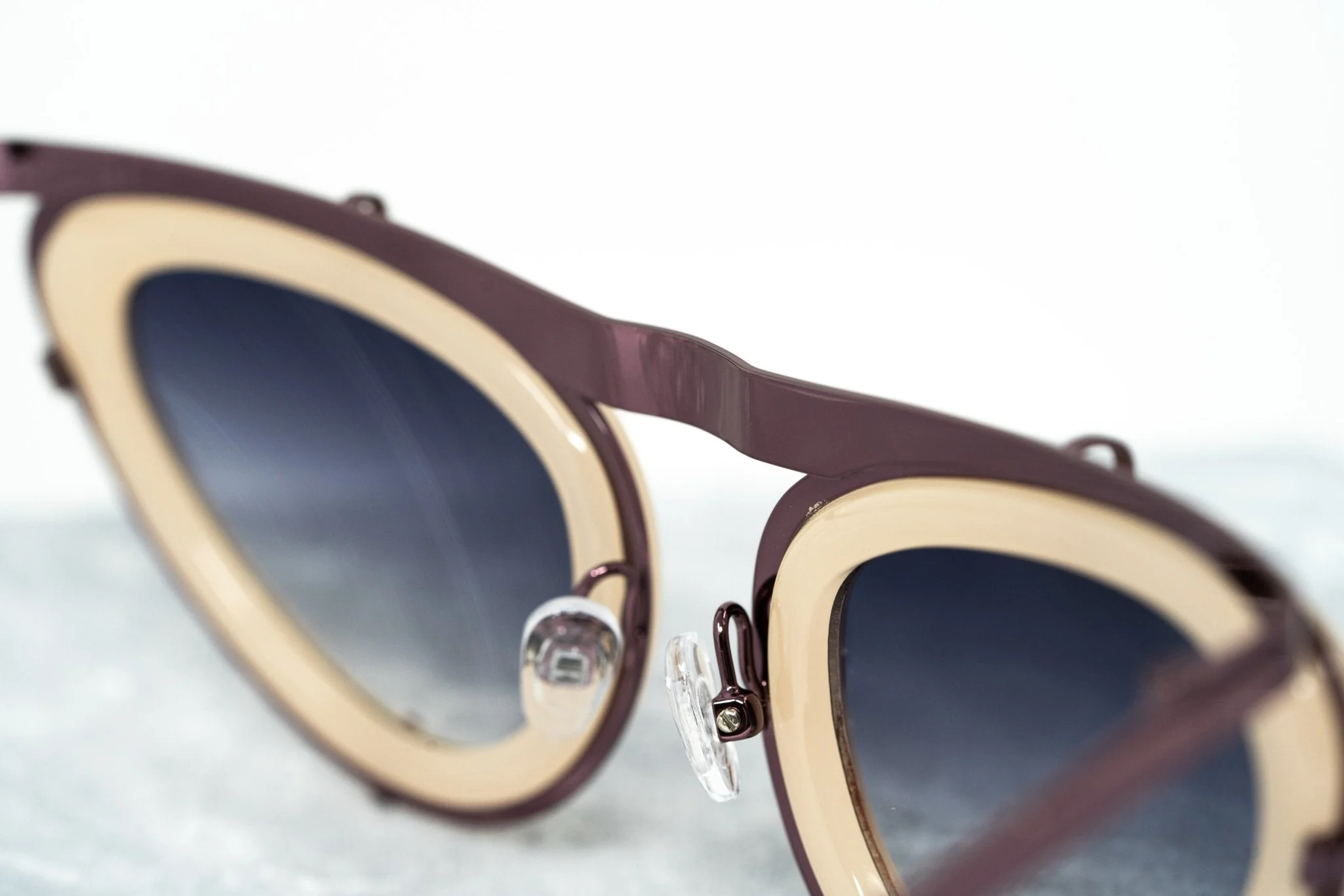 Erdem Ladies Sunglasses Cat Eye Beige and Grey - Image 7