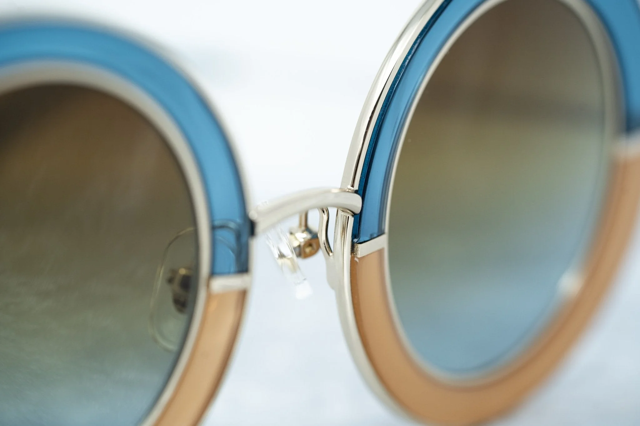 Erdem Ladies Sunglasses Round Blue and Brown - Image 8