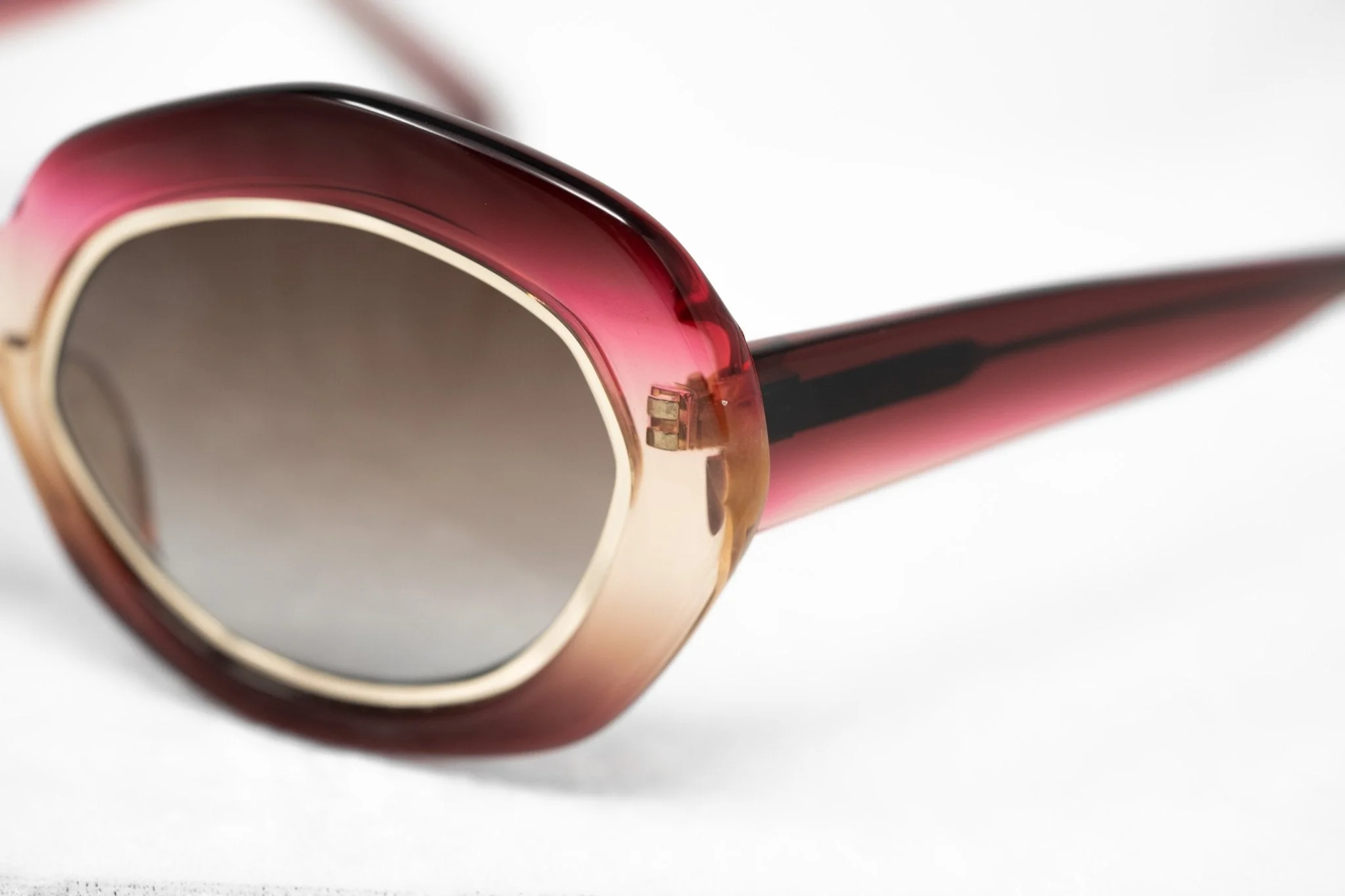 Erdem Ladies Sunglasses Oversized Purple Gold and Brown - Image 9