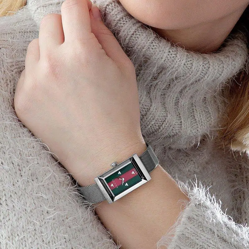 Gucci Ladies G-Frame Silver Watch - Image 3