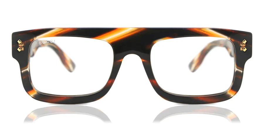 Gucci Men's Sunglasses Rectangle Tortoise - Image 2