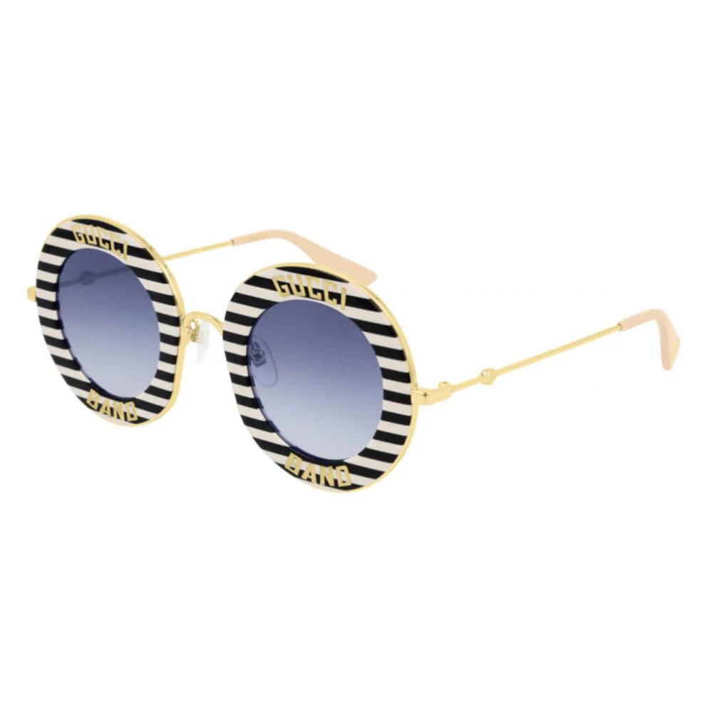 Gucci Women's Sunglasses Oversized Round Gold Band