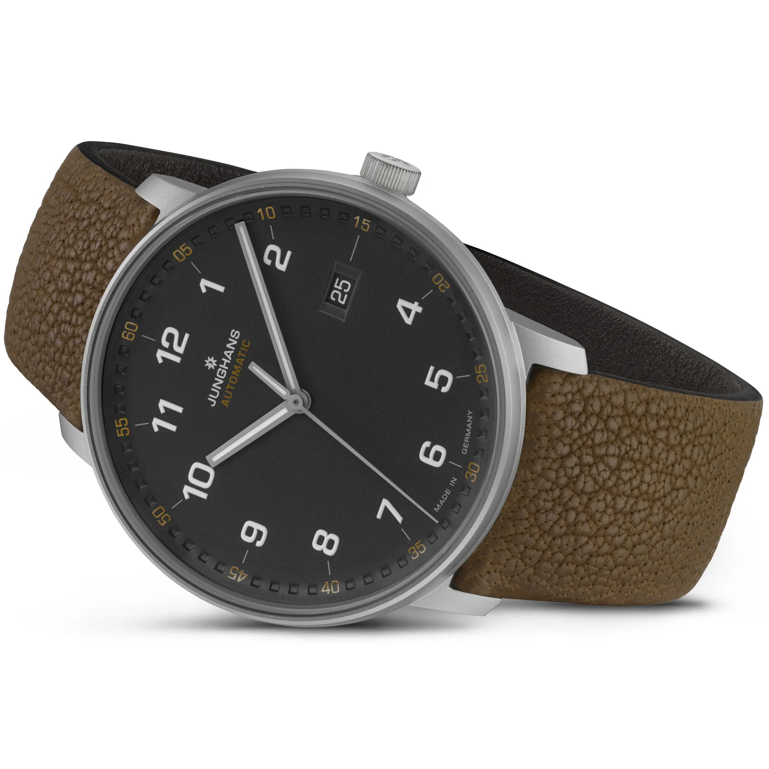 Junghans FORM A Men's Black/Brown Watch - Image 4