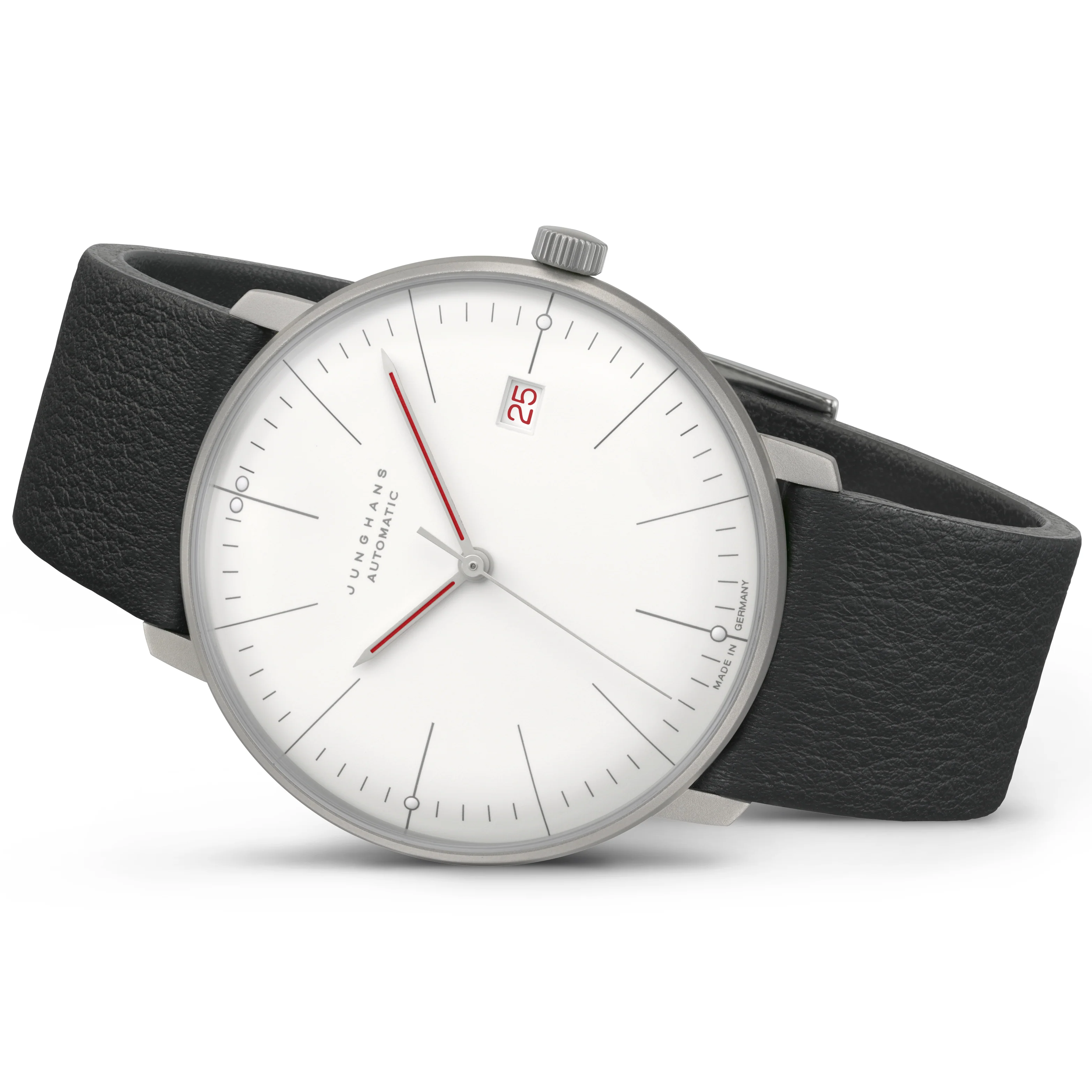 Junghans Max Bill Automatic Bauhaus Men's Black White Watch - Image 2