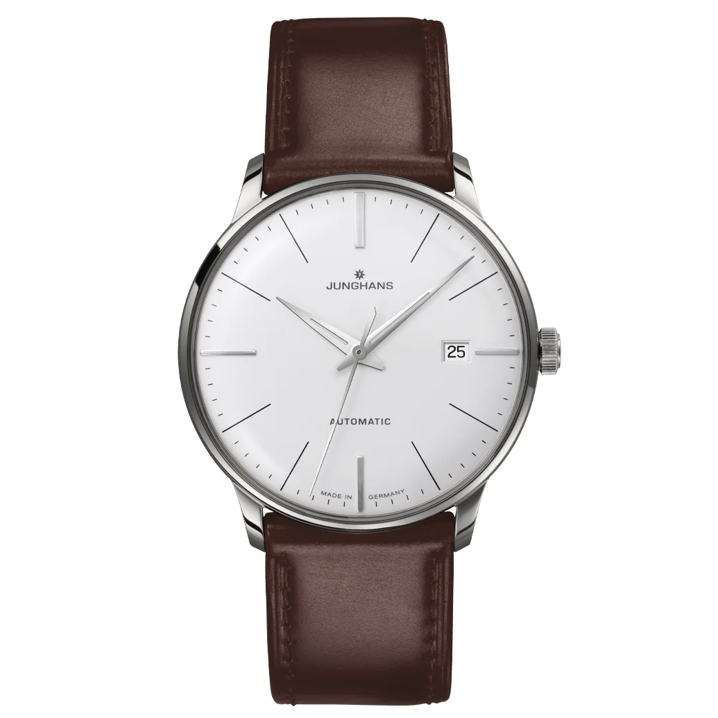 Junghans Men's Meister Classic Men's White/Brown Watch