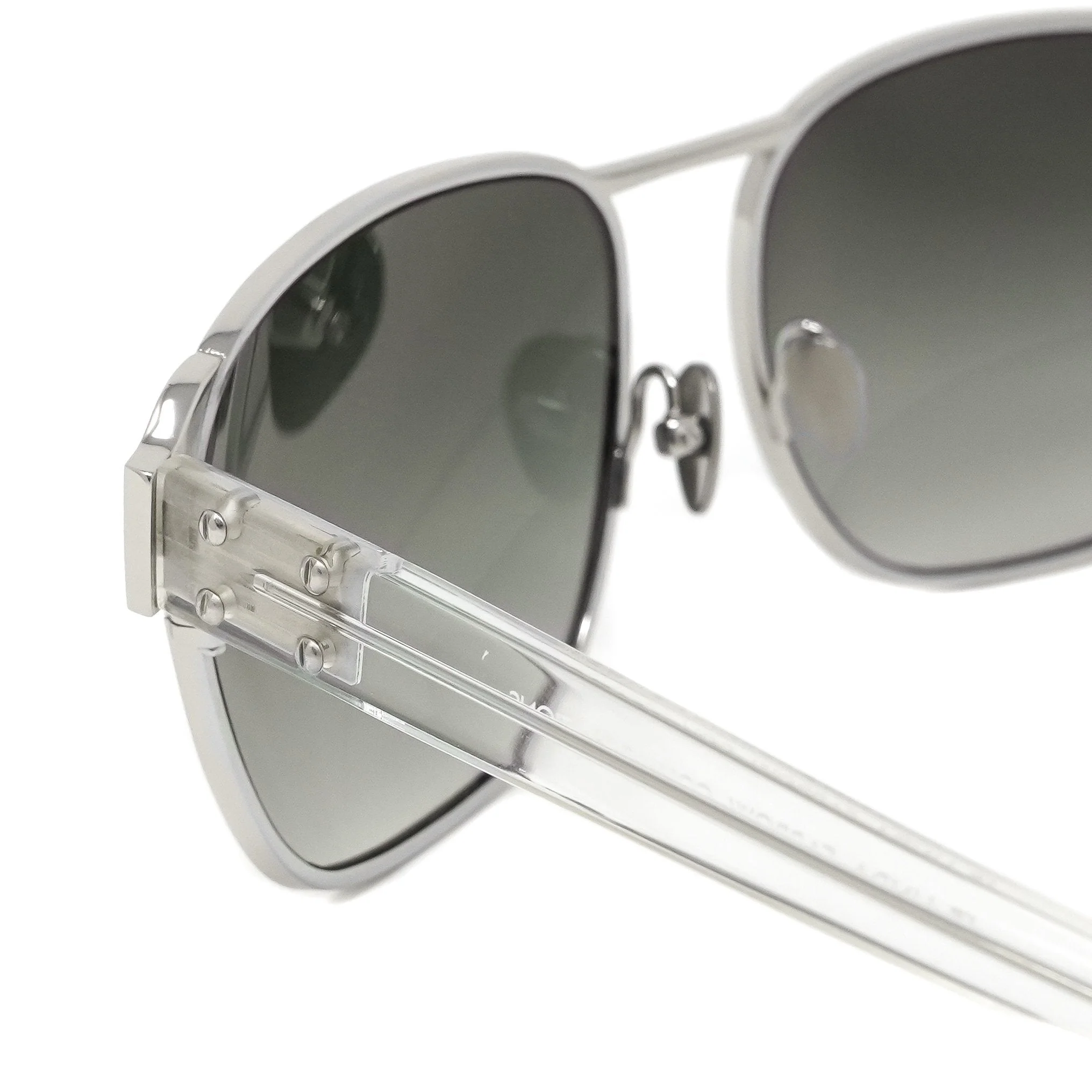 Kris Van Assche Sunglasses D-Frame Silver and Grey - Image 4