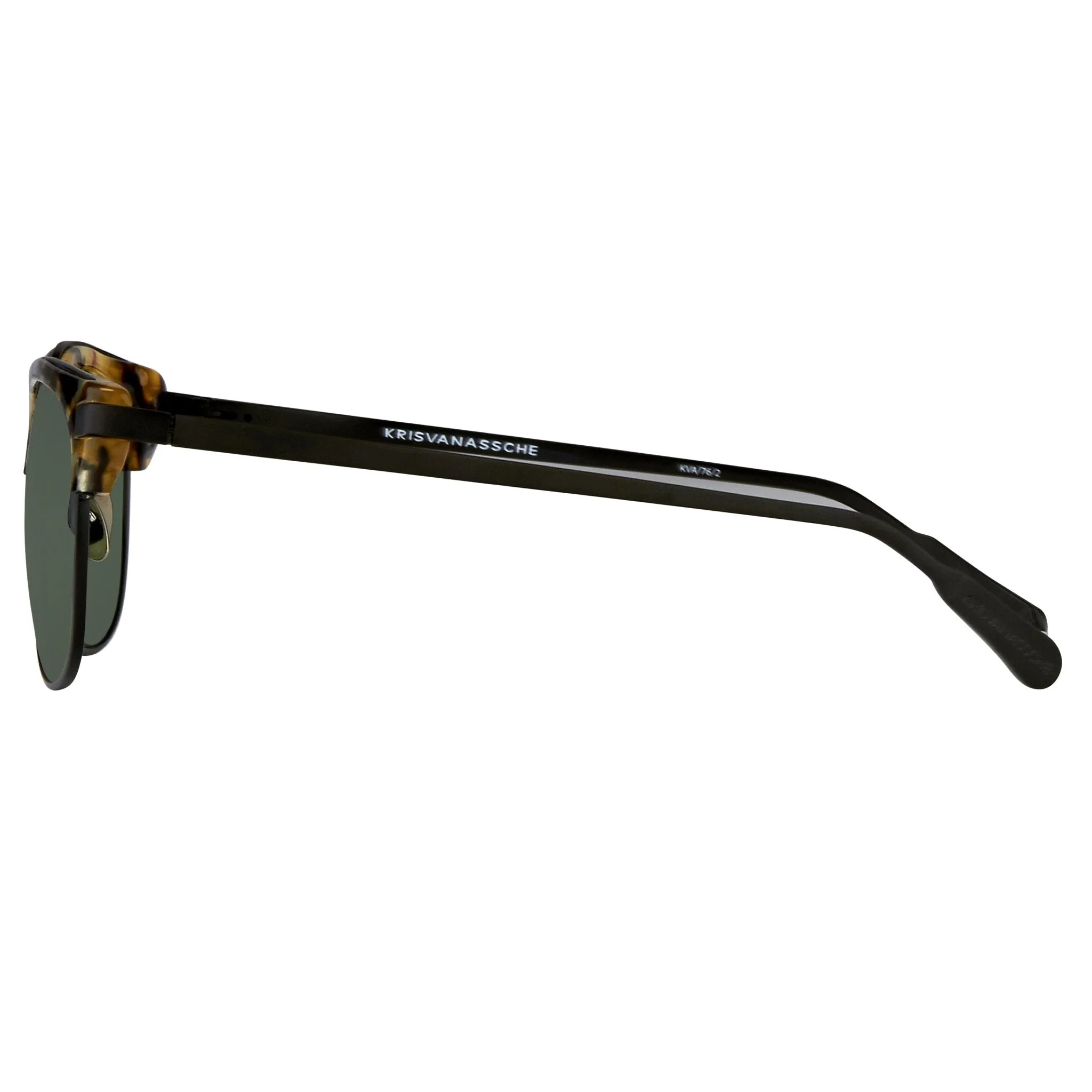 Kris Van Assche Sunglasses D-Frame Black and Green - Image 4