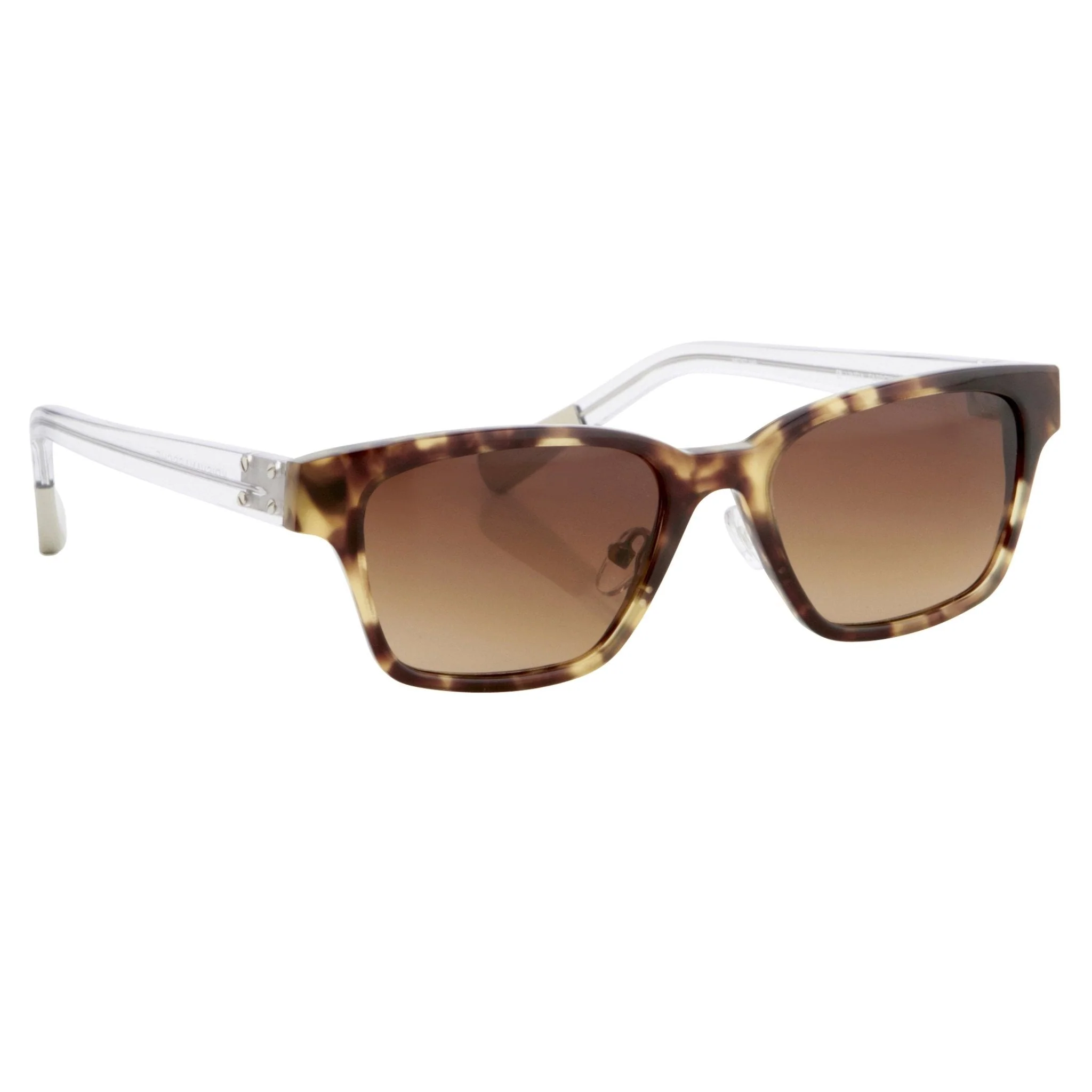 Kris Van Assche Sunglasses Rectangular Tortoise Shell and Brown - Image 3