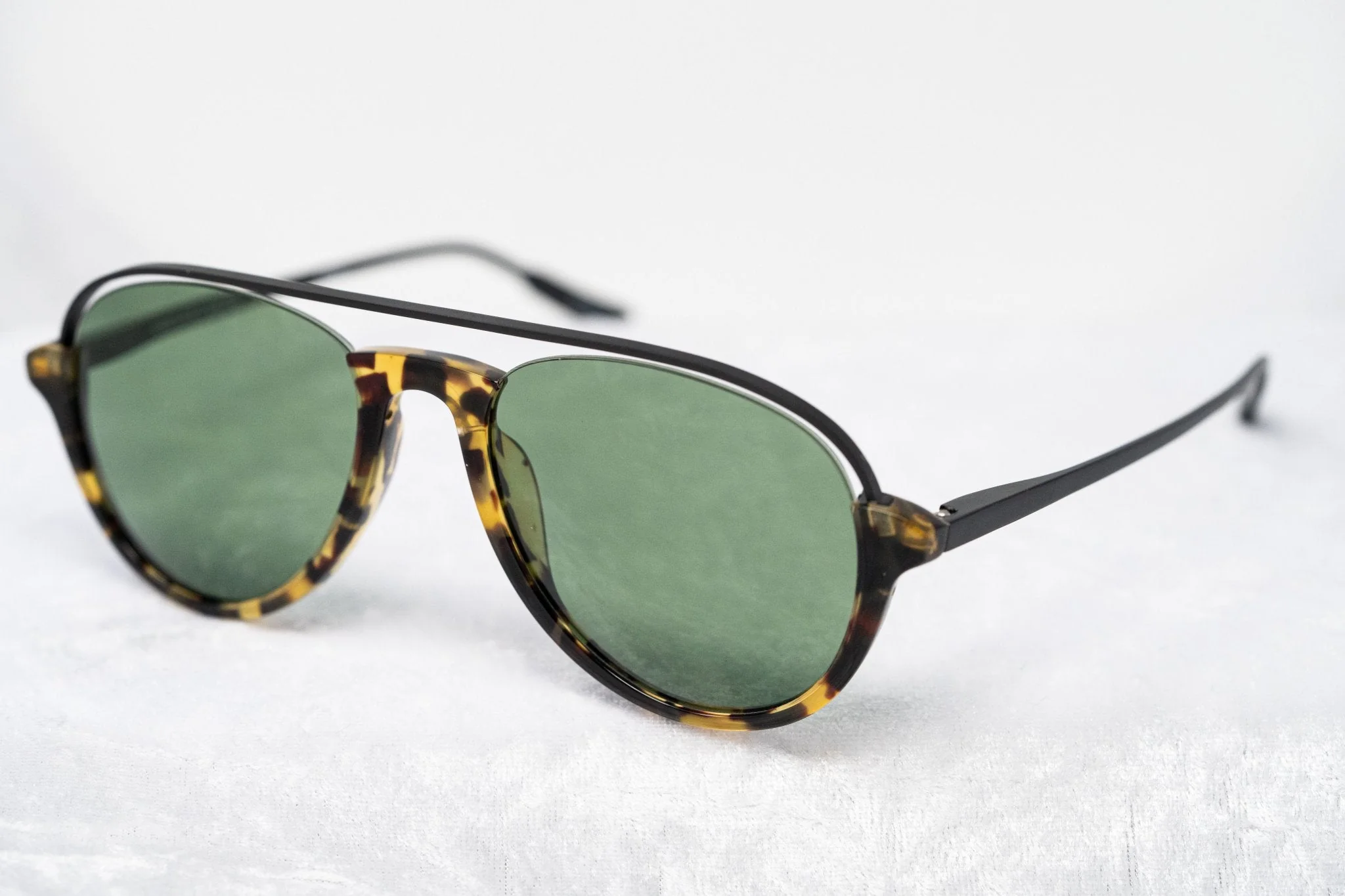 Kris Van Assche Sunglasses Black Tortoise Shell and Green - Image 5