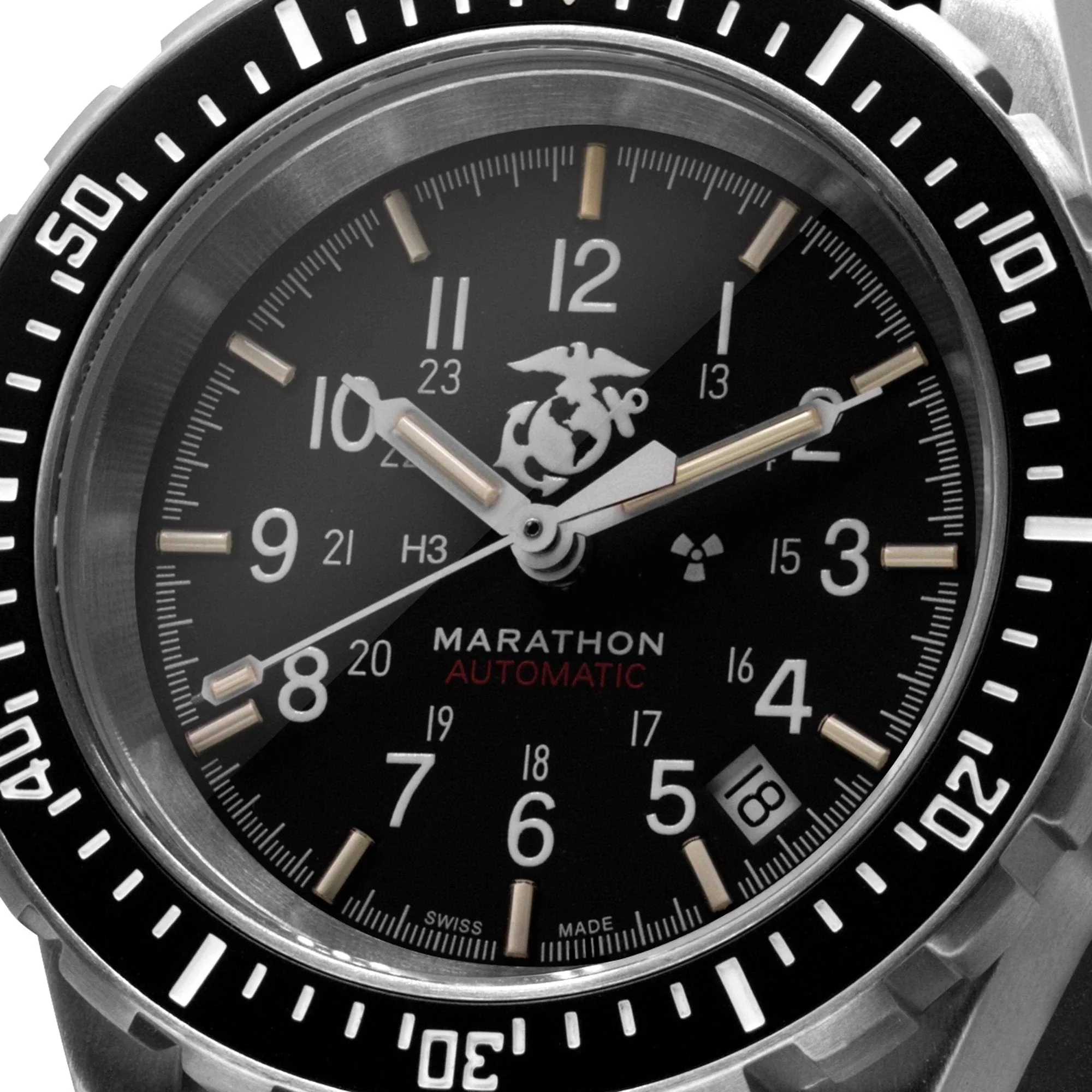 Marathon Large Diver's Automatic (GSAR) - 41mm US Government Markings Stainless Steel WW194006BRACE-USMC - Image 4