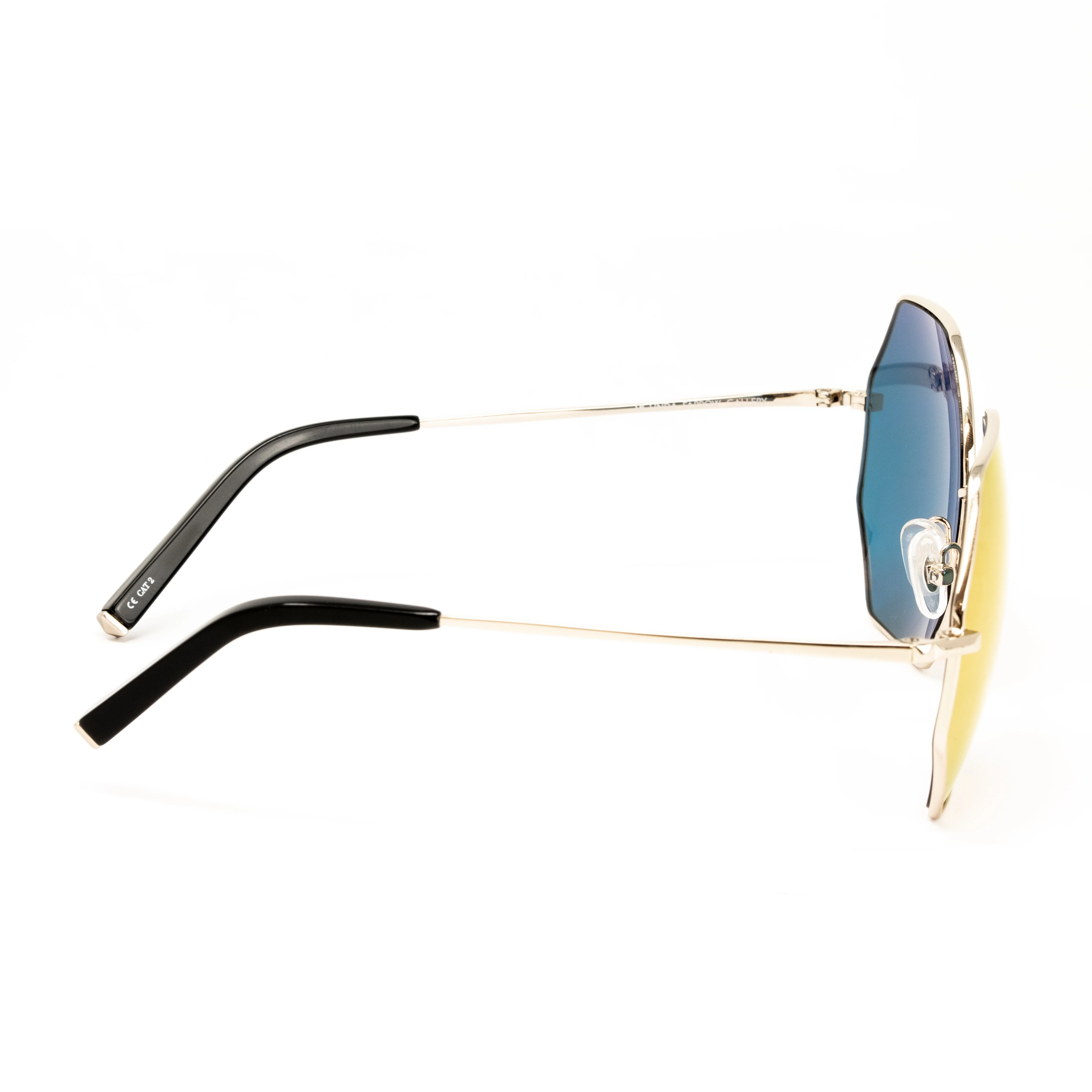 Matthew Williamson x Linda Farrow Gold Octagonal Sunglasses - Image 3