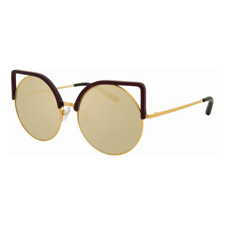 Matthew Williamson x Linda Farrow Gold Sunglasses