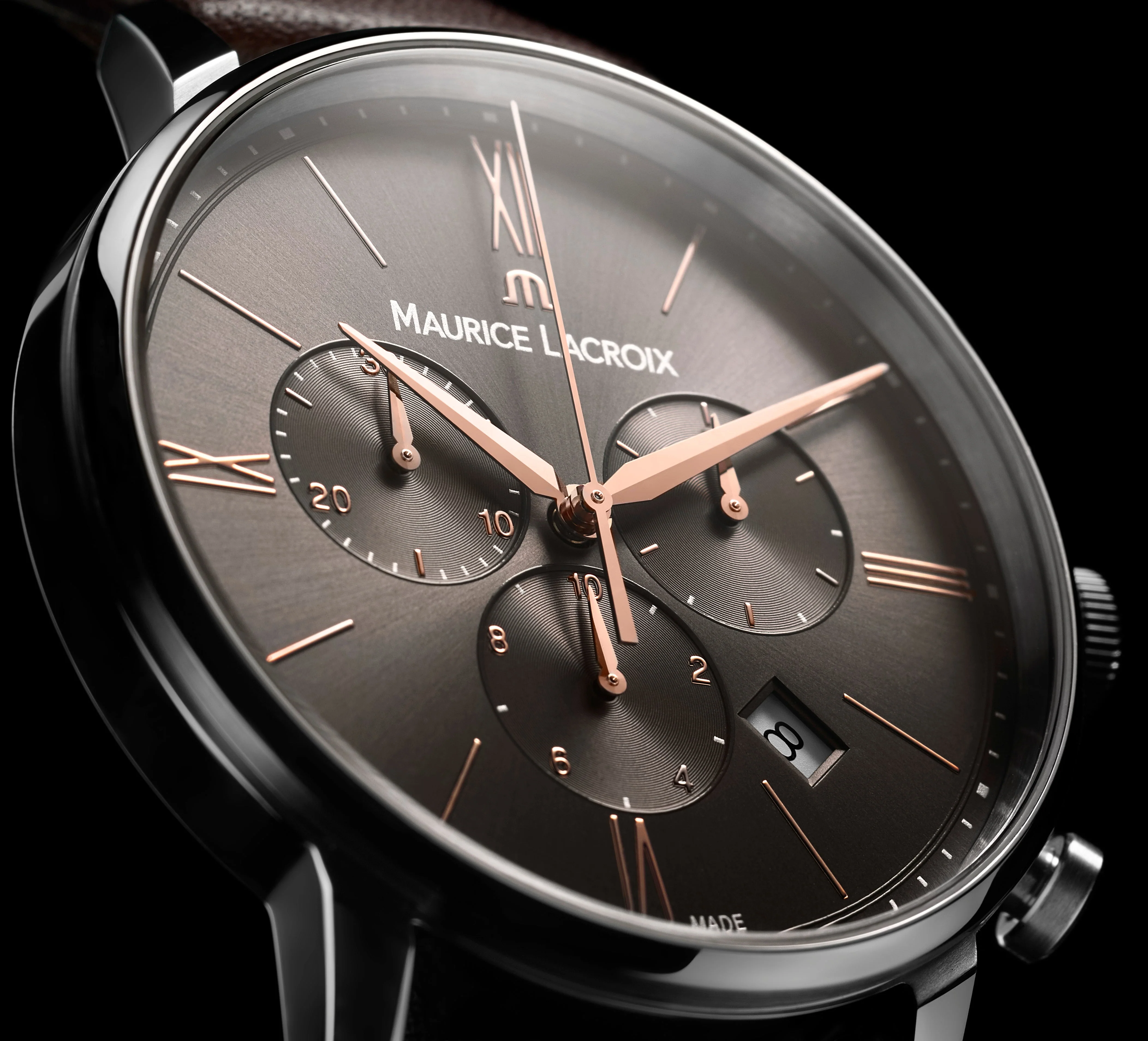 Maurice Lacroix Men's Grey Eliros Chronograph Watch - Image 3
