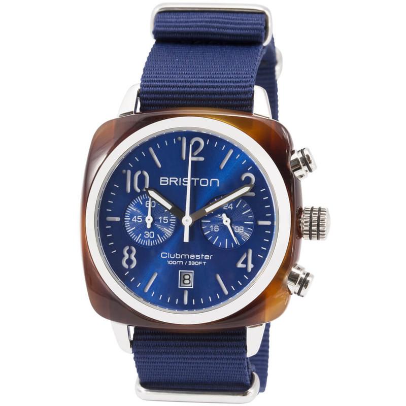 Briston Blue Clubmaster Classic Chronograph Watch