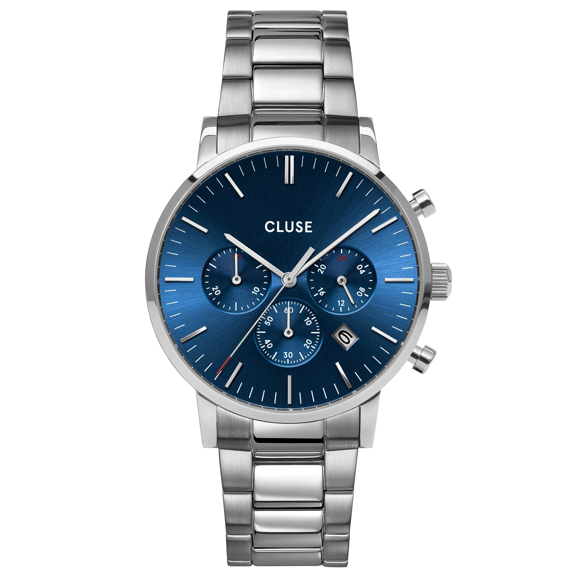 Cluse Dark Blue Aravis Chronograph Watch