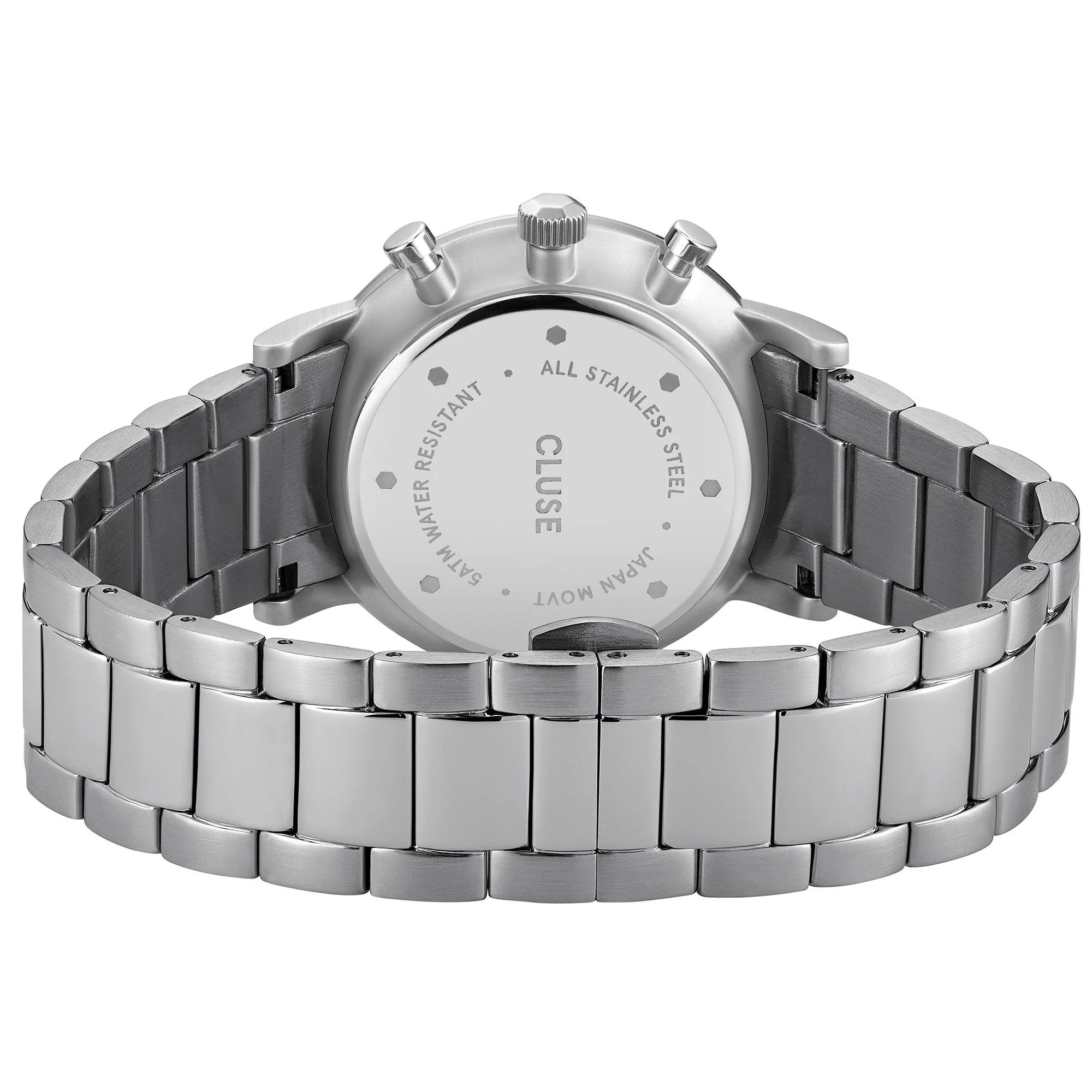 Cluse Dark Blue Aravis Chronograph Watch - Image 2